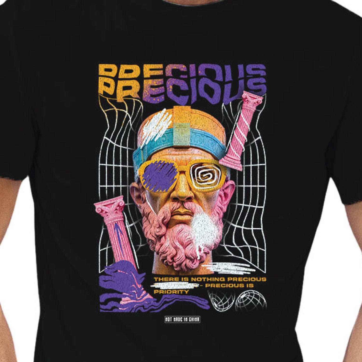 Tantra Precious Front & Back Graphic Cotton Unisex T-Shirt Everyday Casual Wear Original Since 1997