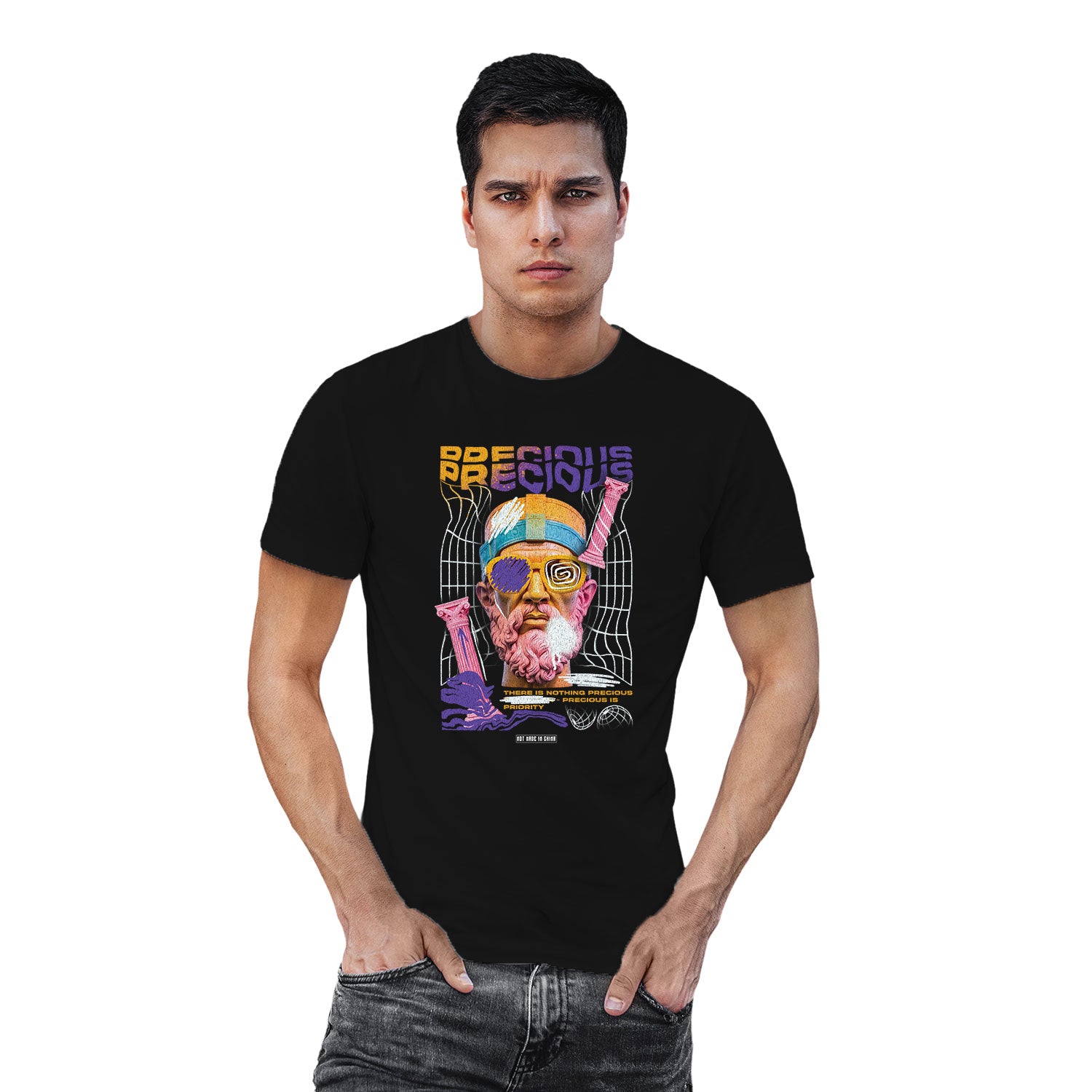 Ponks U.K. Precious Roronoa Front & Back Graphic Polycotton Unisex T-Shirt Everyday Casual Wear