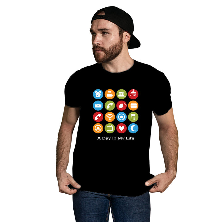 A Day in My Life – Tantra Original Brand Since 1997 – Unisex Cotton Tee Everyday Wear - Shipping Globally!