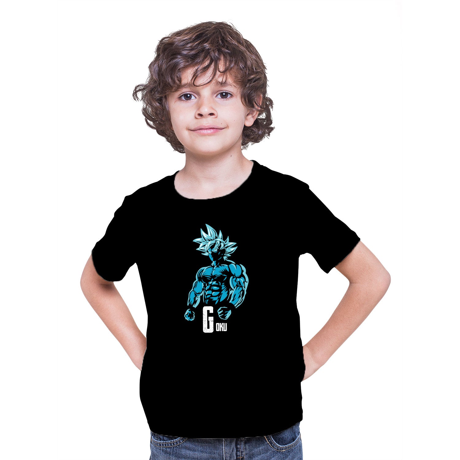 Goku Kids Cotton T-Shirt Anime Inspired Graphic Round Neck Casual Wear Original Since 1997