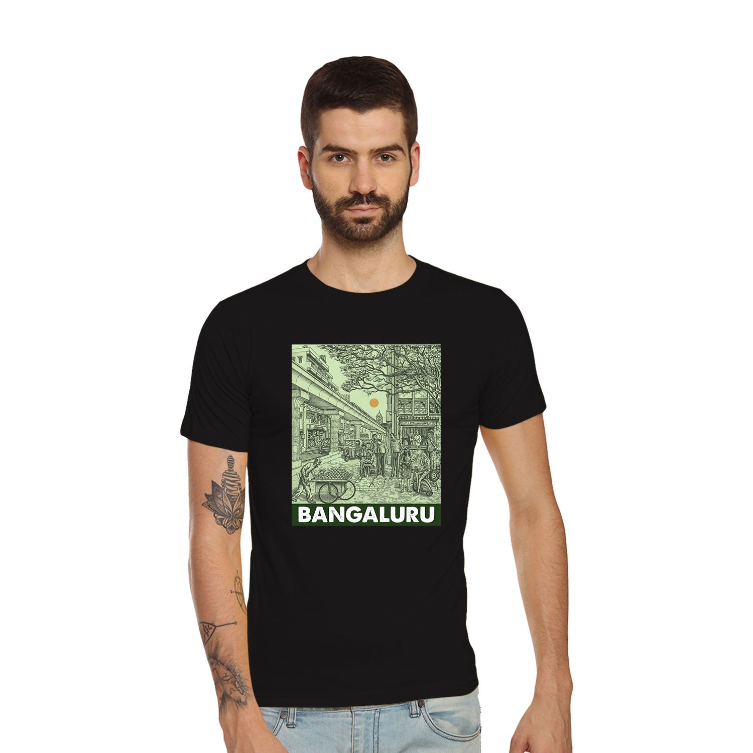 Tantra Bengaluru City Graphic Cotton Unisex T Shirt Everyday Casual Wear Original Since 1997