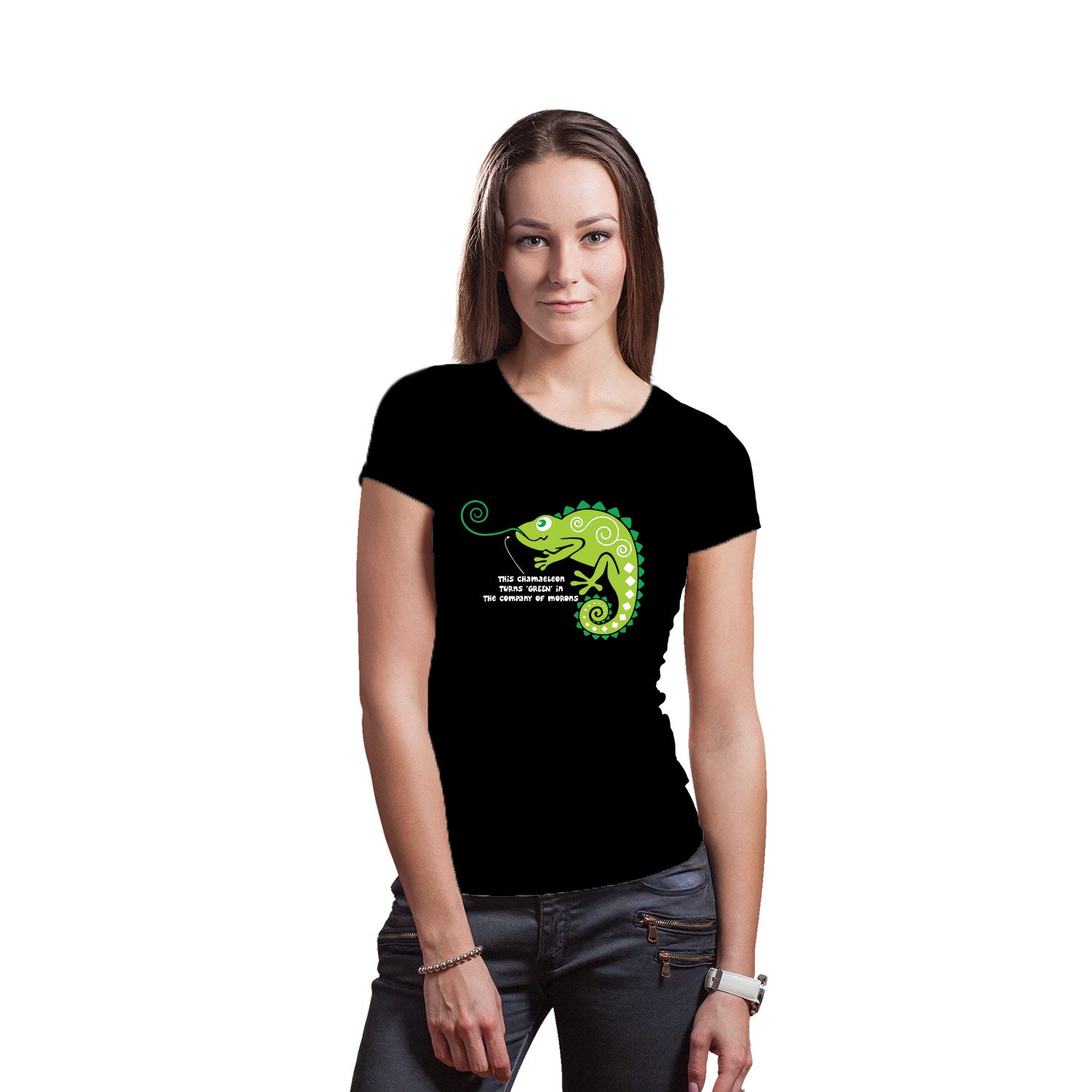 Tantra Lizard Moron Women’s Cotton T-Shirt Everyday Casual Wear Original Since 1997 Shipping Globally