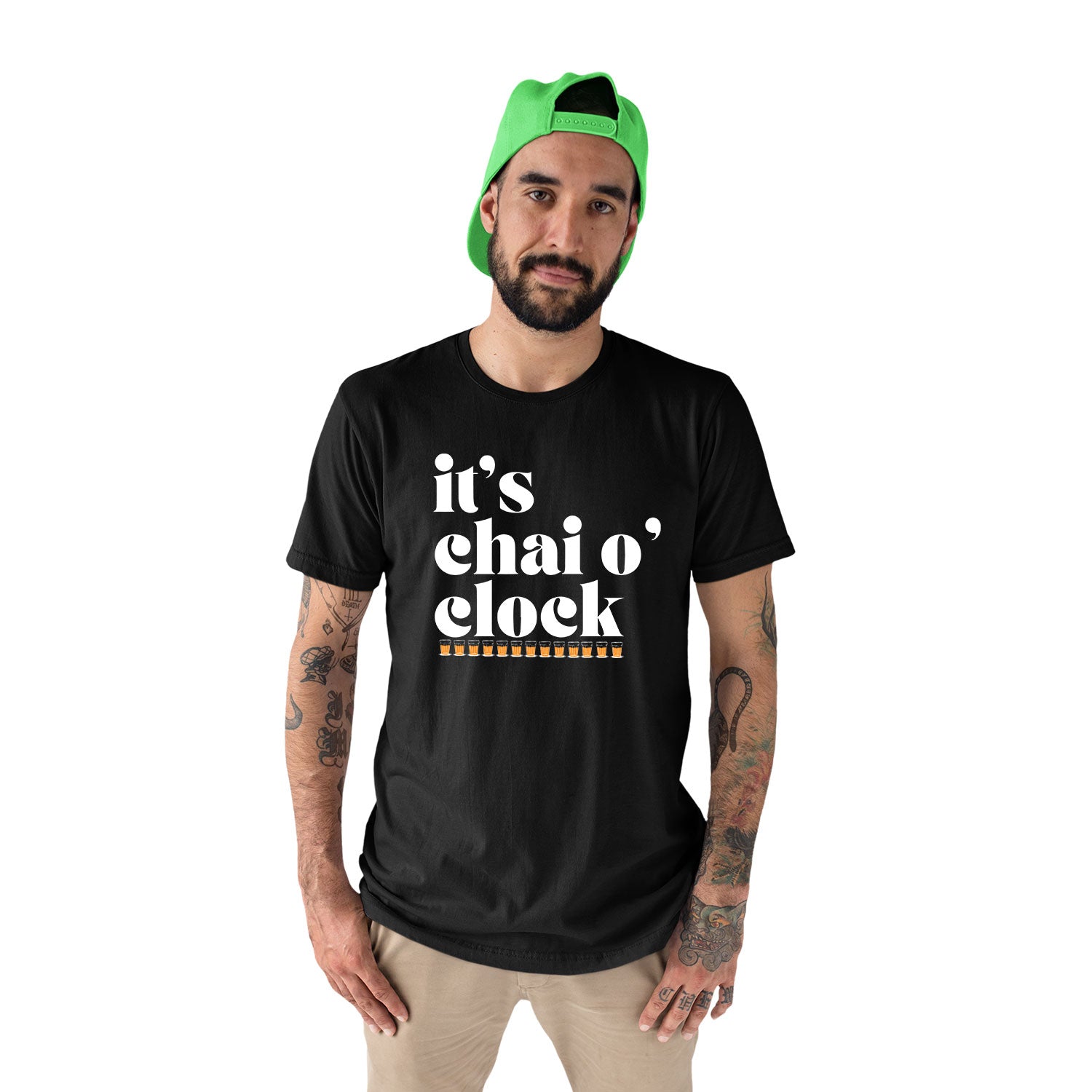 Tantra Chai’OClock Cotton Unisex T-Shirt Everyday Casual Wear Original Since 1997 Shipping Globally