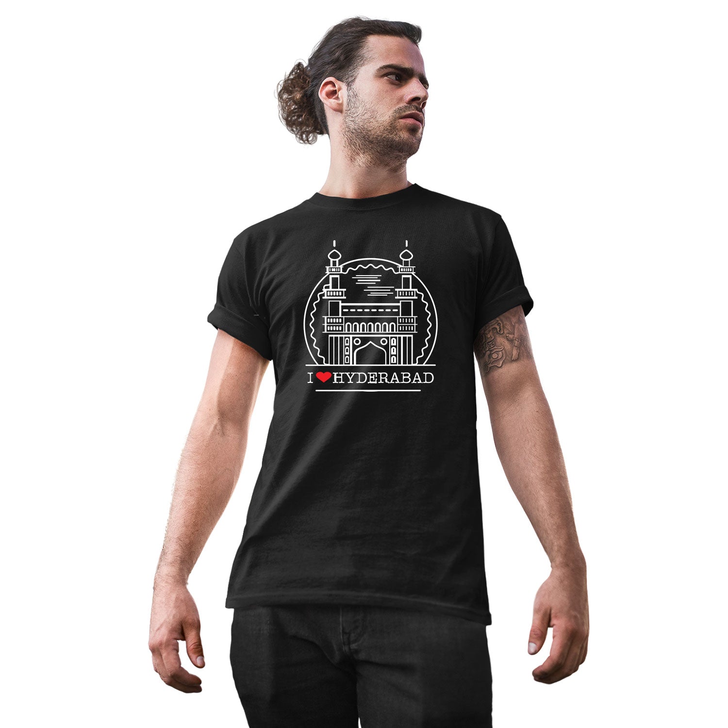 Tantra I Love Hyderabad Cotton Unisex Graphic T-Shirt Everyday Casual Wear Original Since 1997