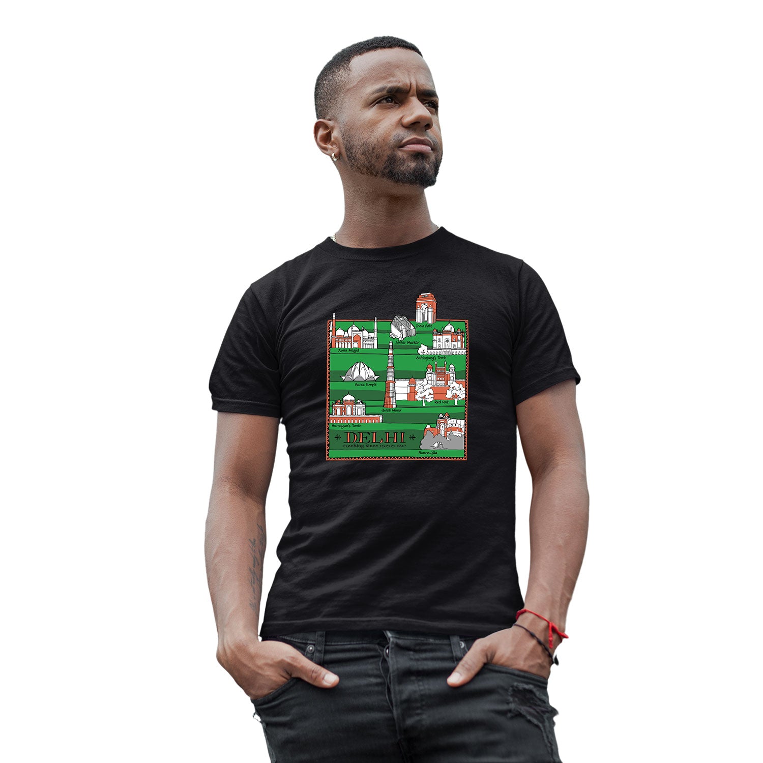 Tantra Delhi Rocking Graphic Cotton Unisex T Shirt Everyday Casual Wear Original Since 1997