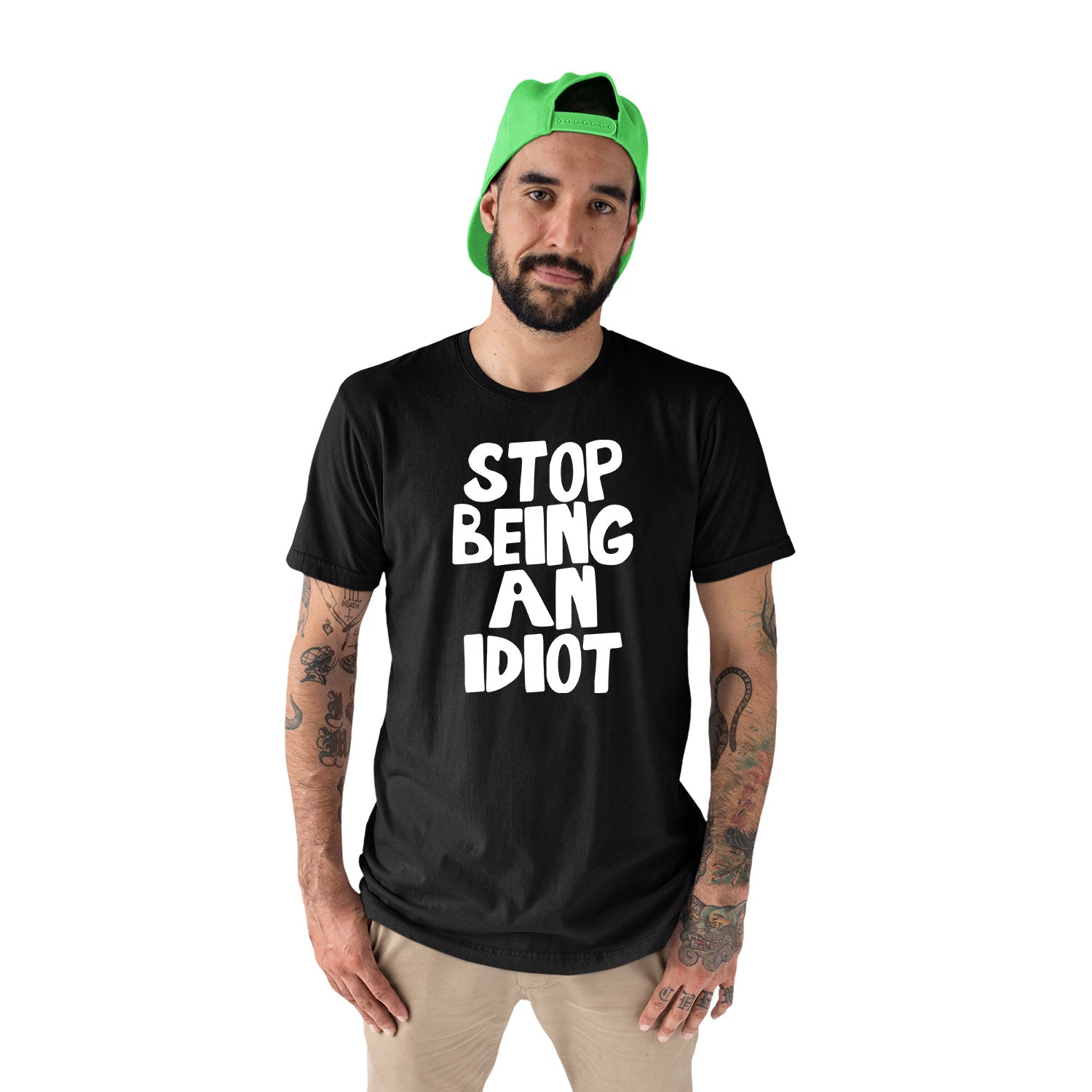 Tantra An Idiot Cotton Unisex T-Shirt Everyday Casual Wear Original Since 1997 Shipping Globally