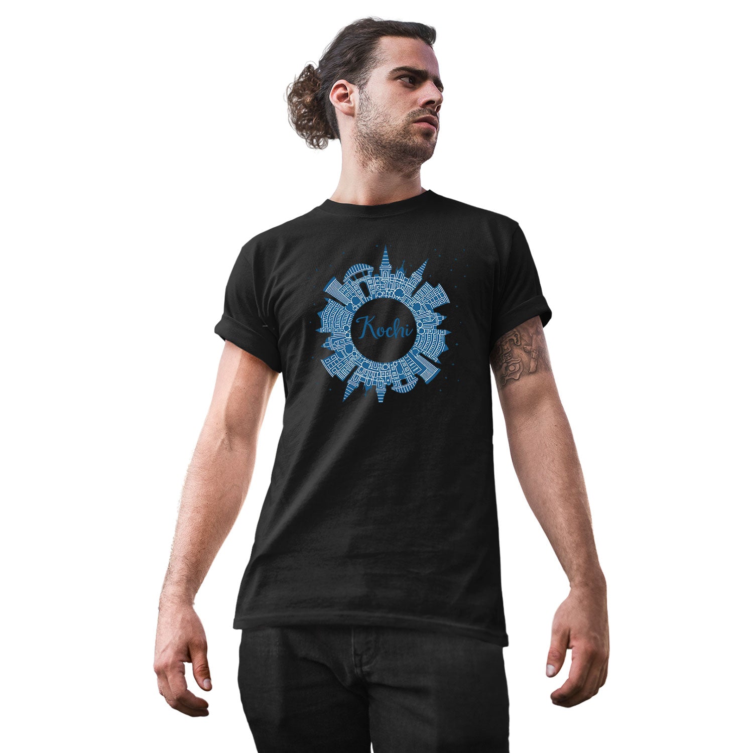 Tantra Kochi Graphic Cotton Unisex City Print T-Shirt Everyday Casual Wear Original Since 1997