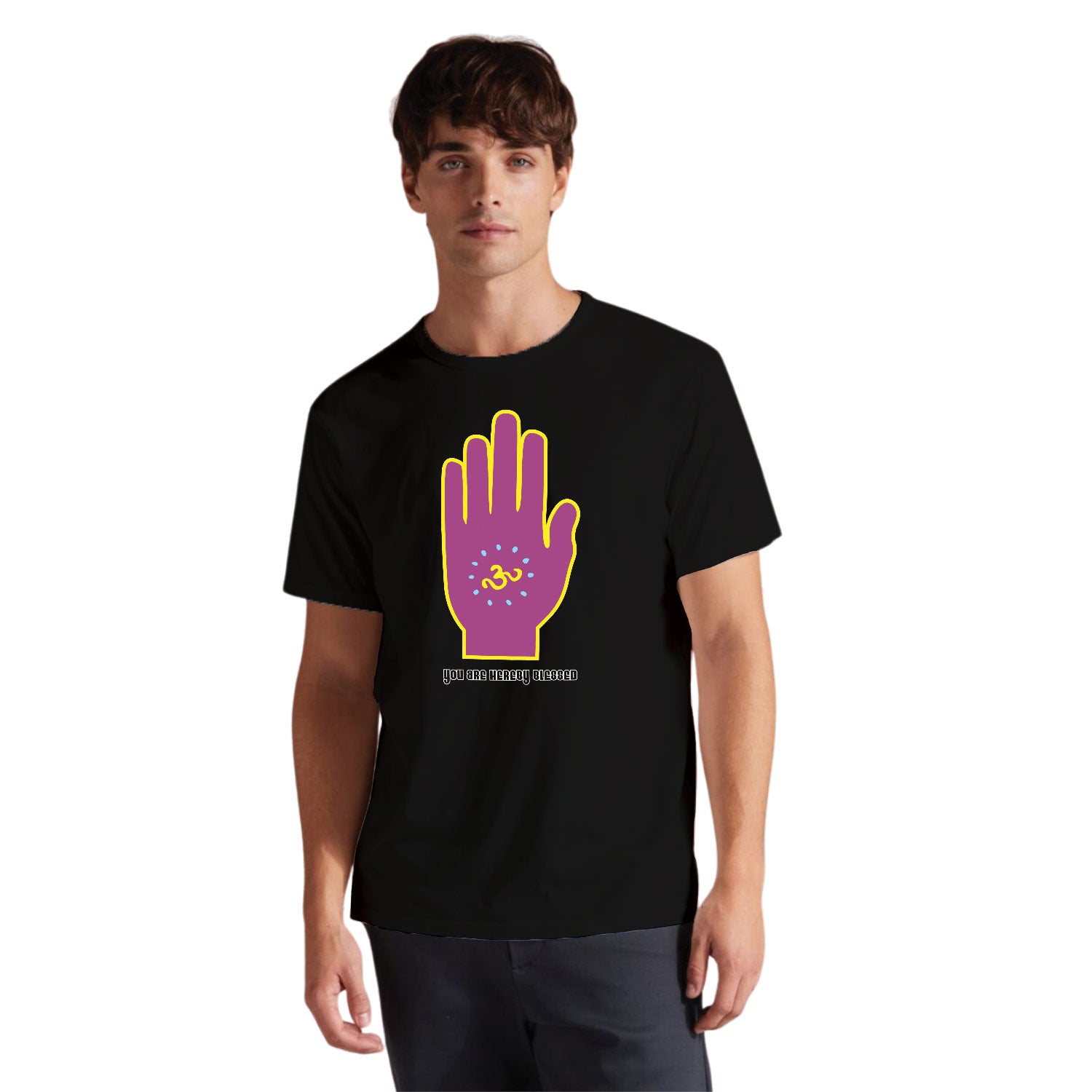 Hereby Blessed Men's Cotton T-Shirt Regular Fit Casual Wear Original Since 1997 Shipping Globally
