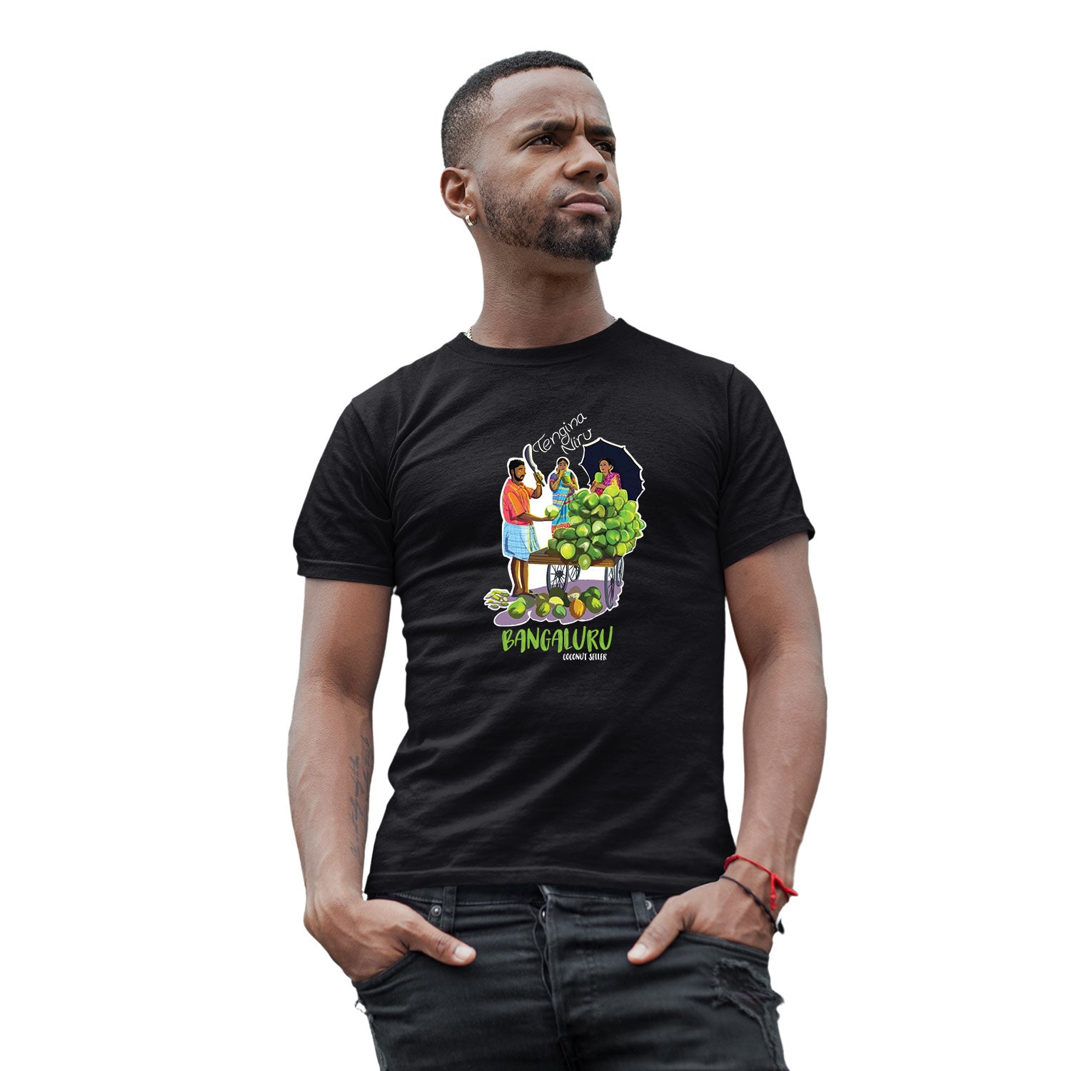 Tantra Coconut Seller Bangaluru Graphic Cotton Unisex T-Shirt Everyday Casual Wear Original Since 1997