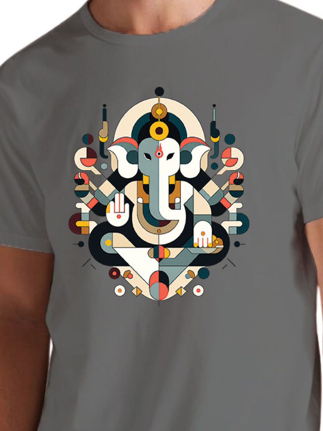 Abstract Ganesha Cotton Unisex T-Shirt Casual Wear Original Since 1997