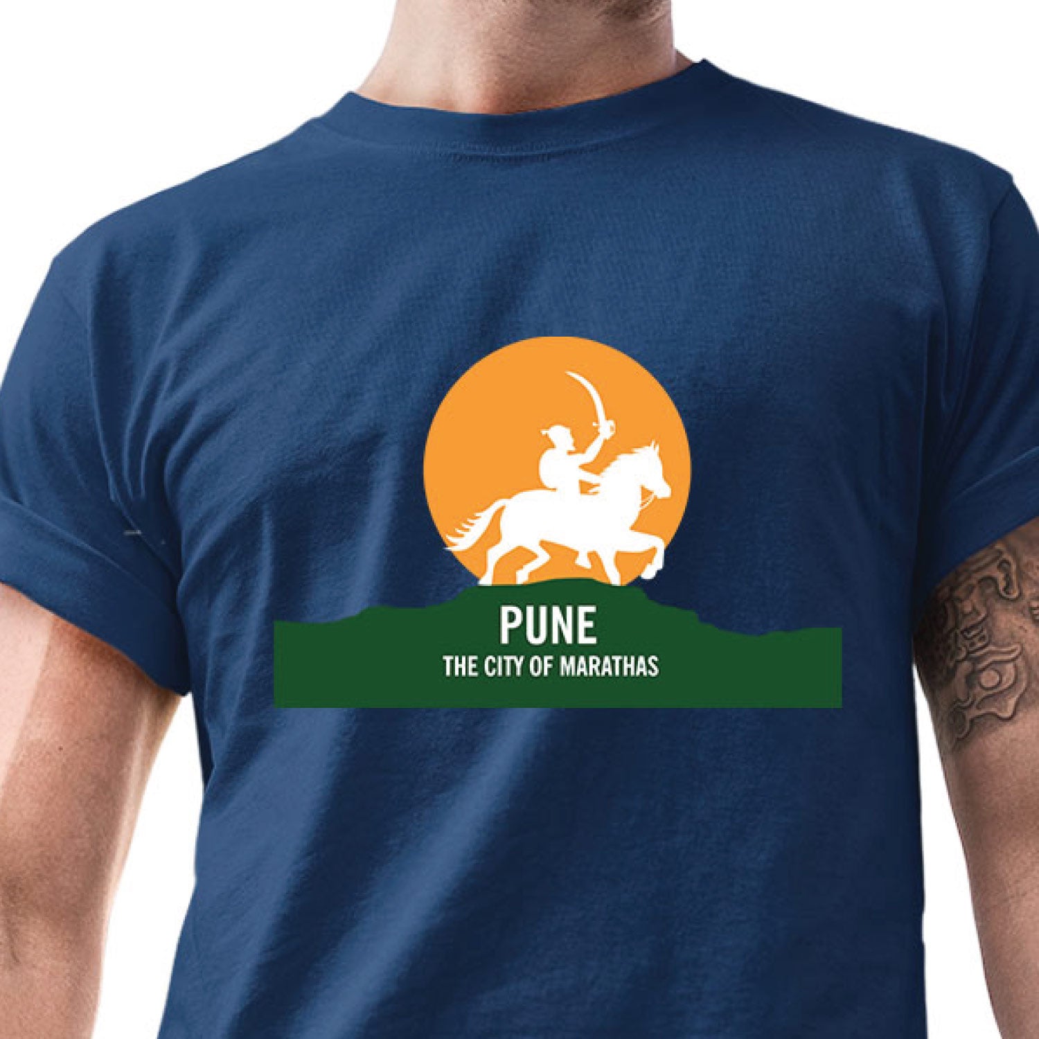 Tantra City of Marathas Pune Graphic Cotton Unisex T Shirt Everyday Casual Wear Original Since 1997