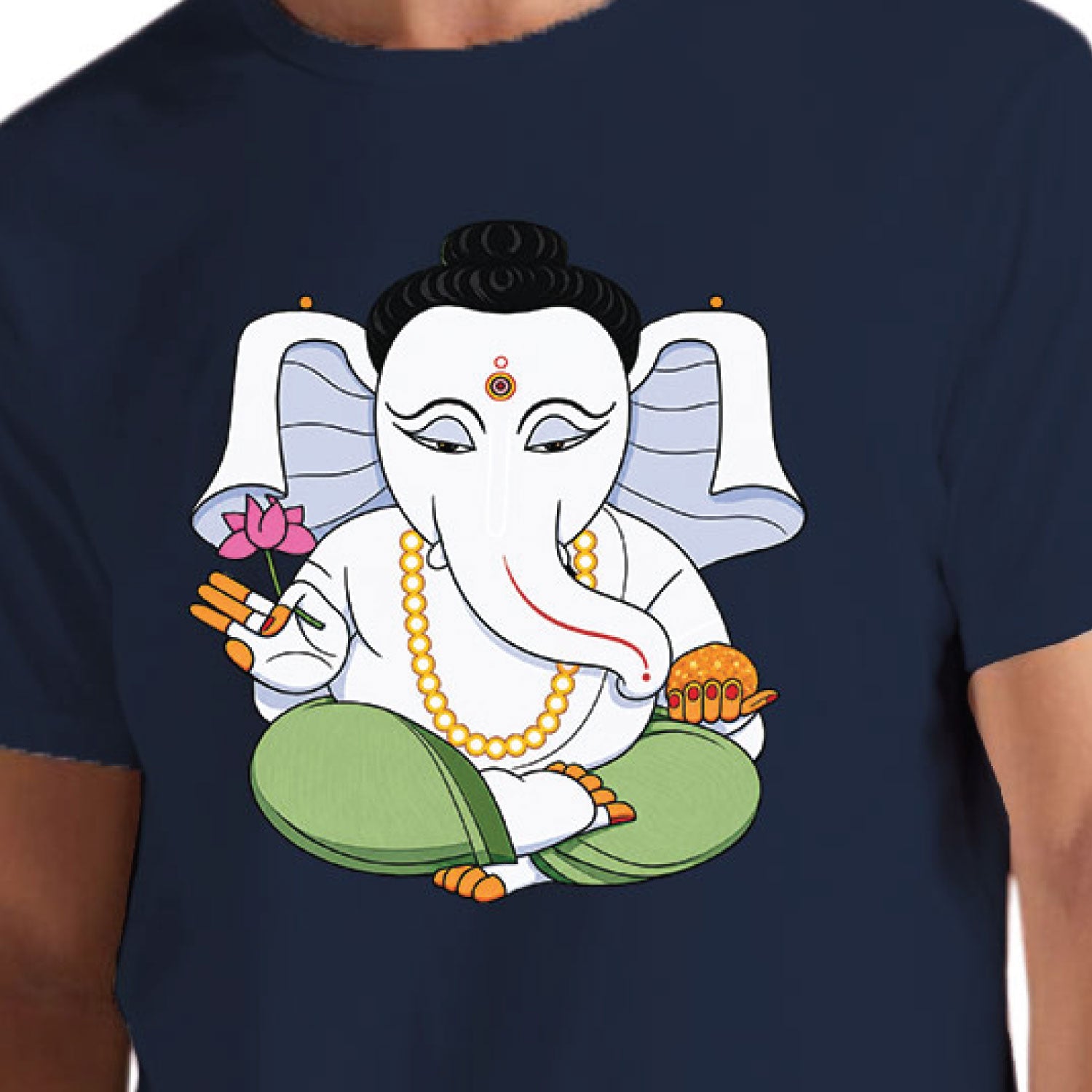 Ganesha Modak 100% Cotton Unisex T-Shirt Everyday Casual Wear Original Since 1997 Shipping Globally