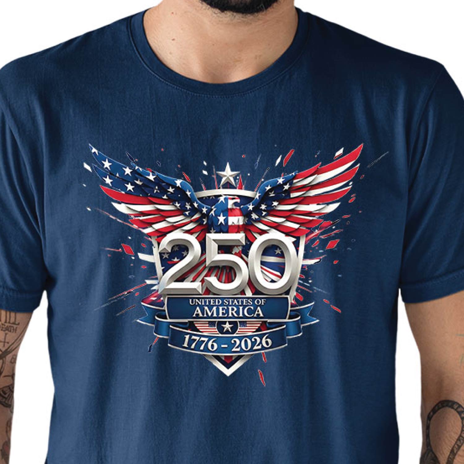 Tantra 250 Years Strong 1776-2026 Cotton Unisex T-Shirt Black Round Neck Everyday Casual Wear Original Since 1997 Shipping Globally