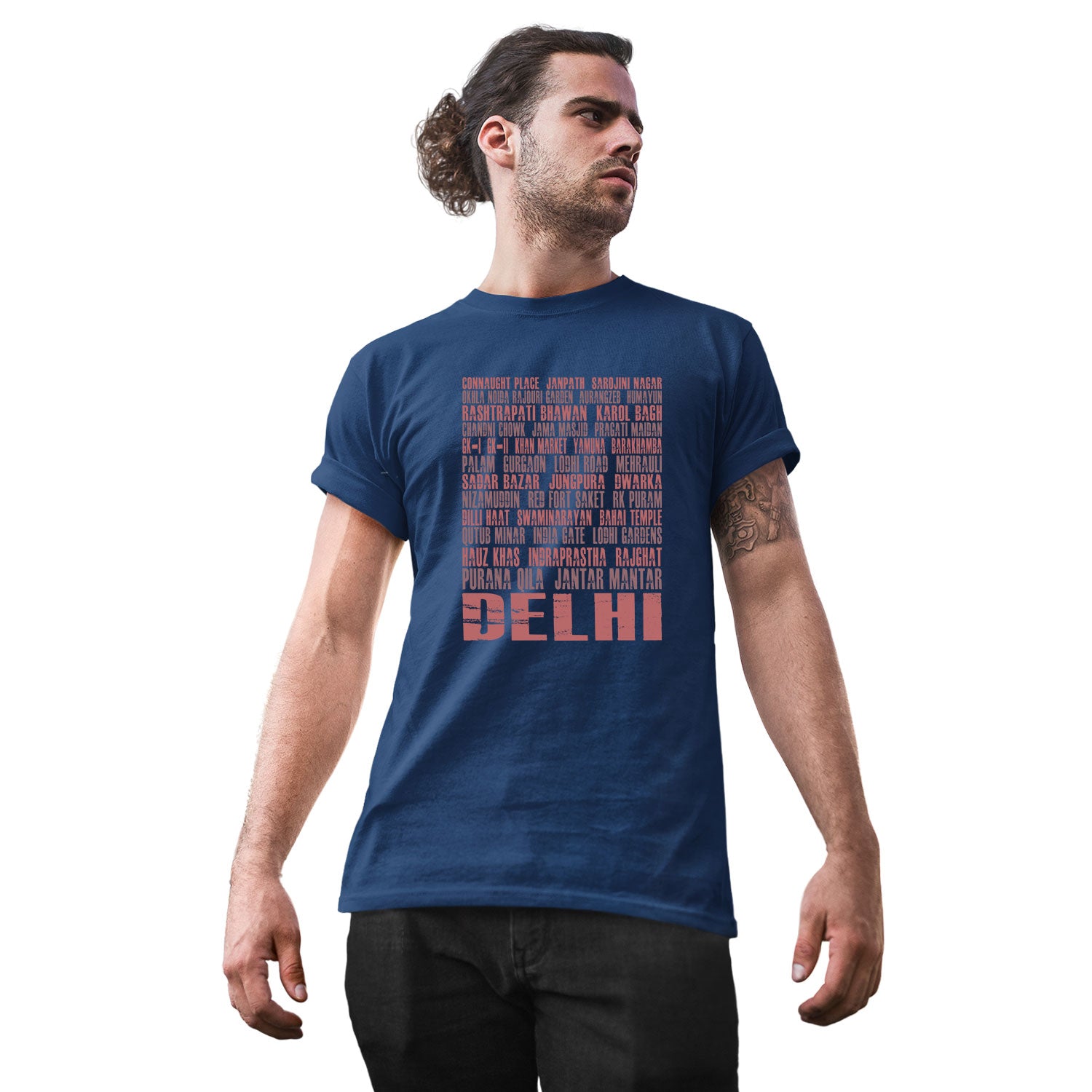 Tantra Delhi Typo Graphic Cotton Unisex T Shirt Everyday Casual Wear Original Since 1997