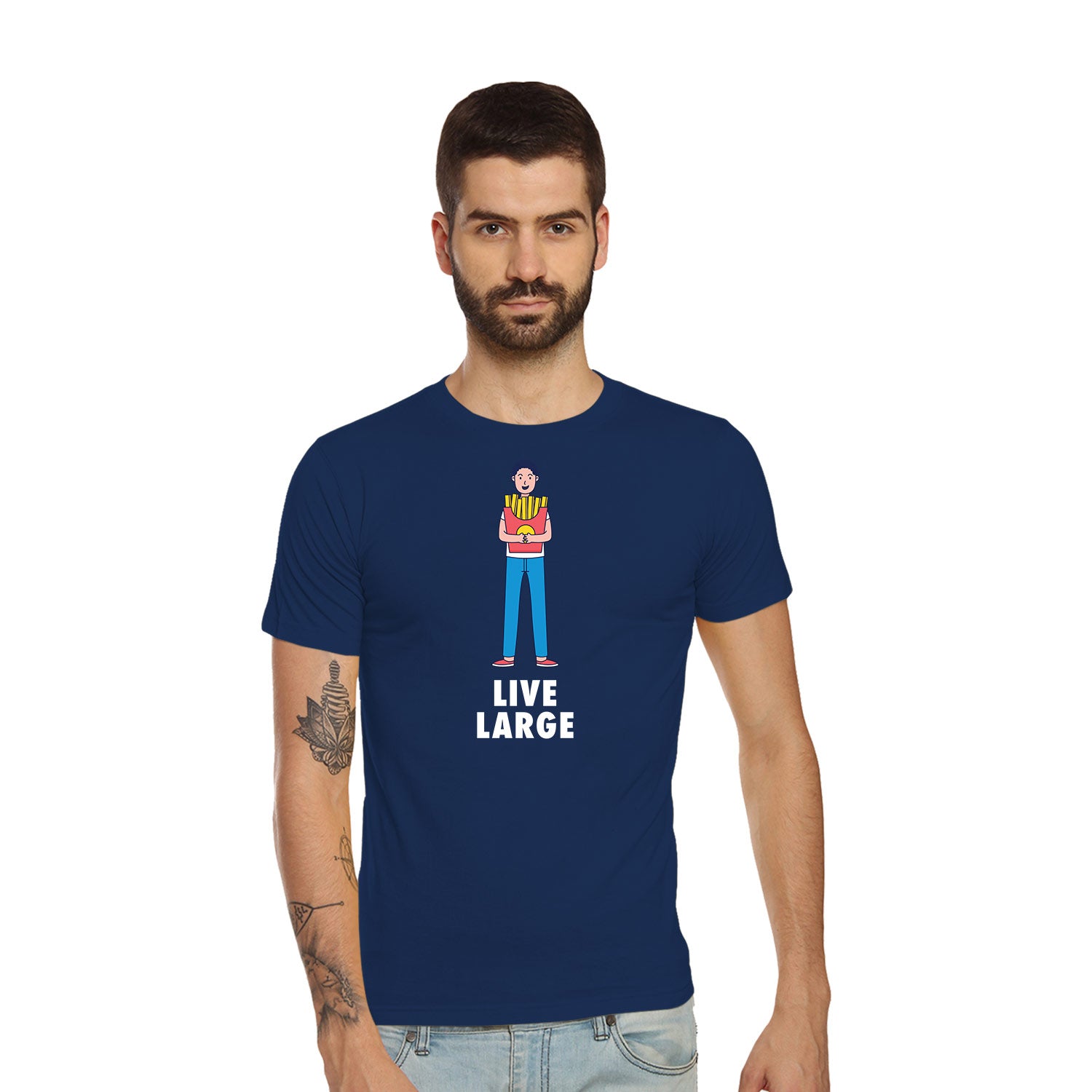 Live Large 2 – Tantra Original Brand Since 1997 – Unisex Cotton Tee Everyday Wear – Shipping Globally!