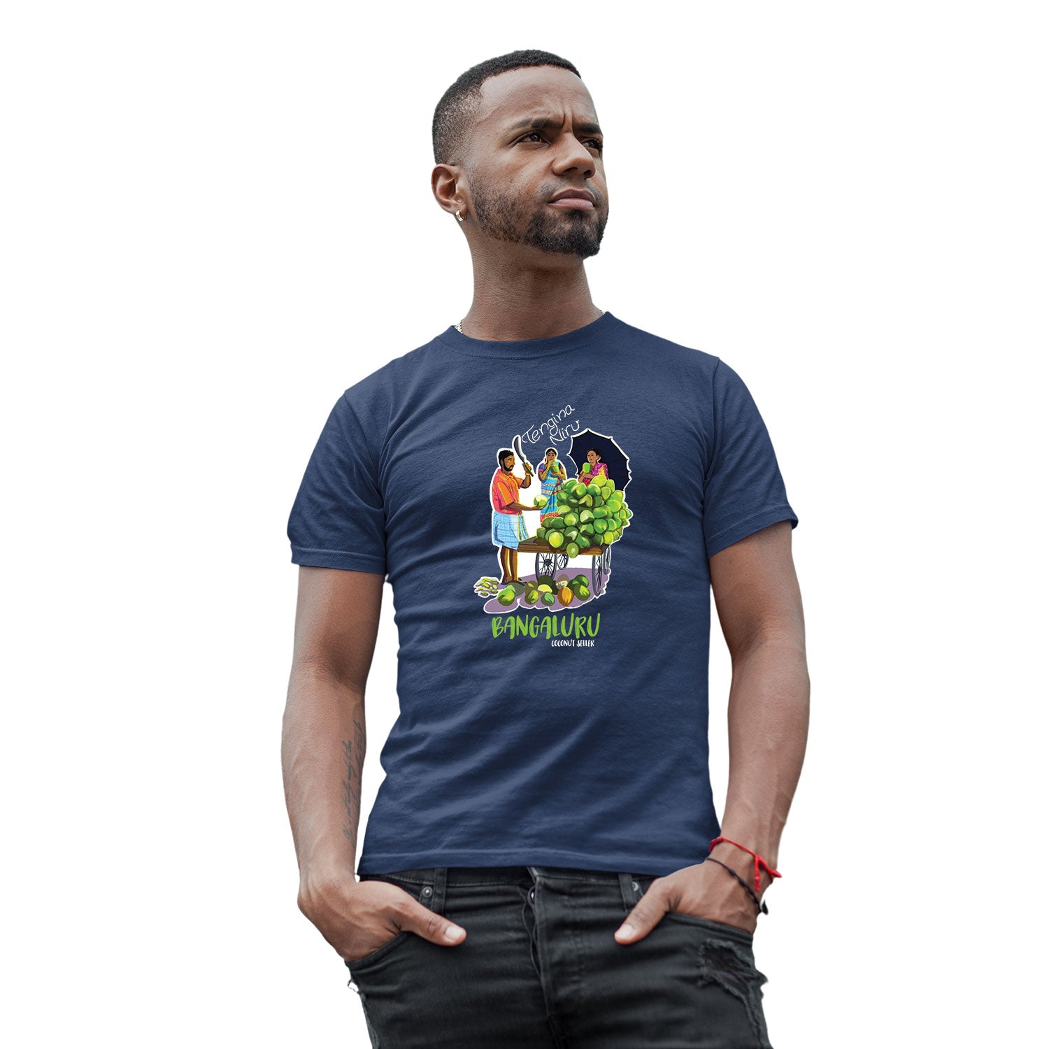 Tantra Coconut Seller Bangaluru Graphic Cotton Unisex T-Shirt Everyday Casual Wear Original Since 1997