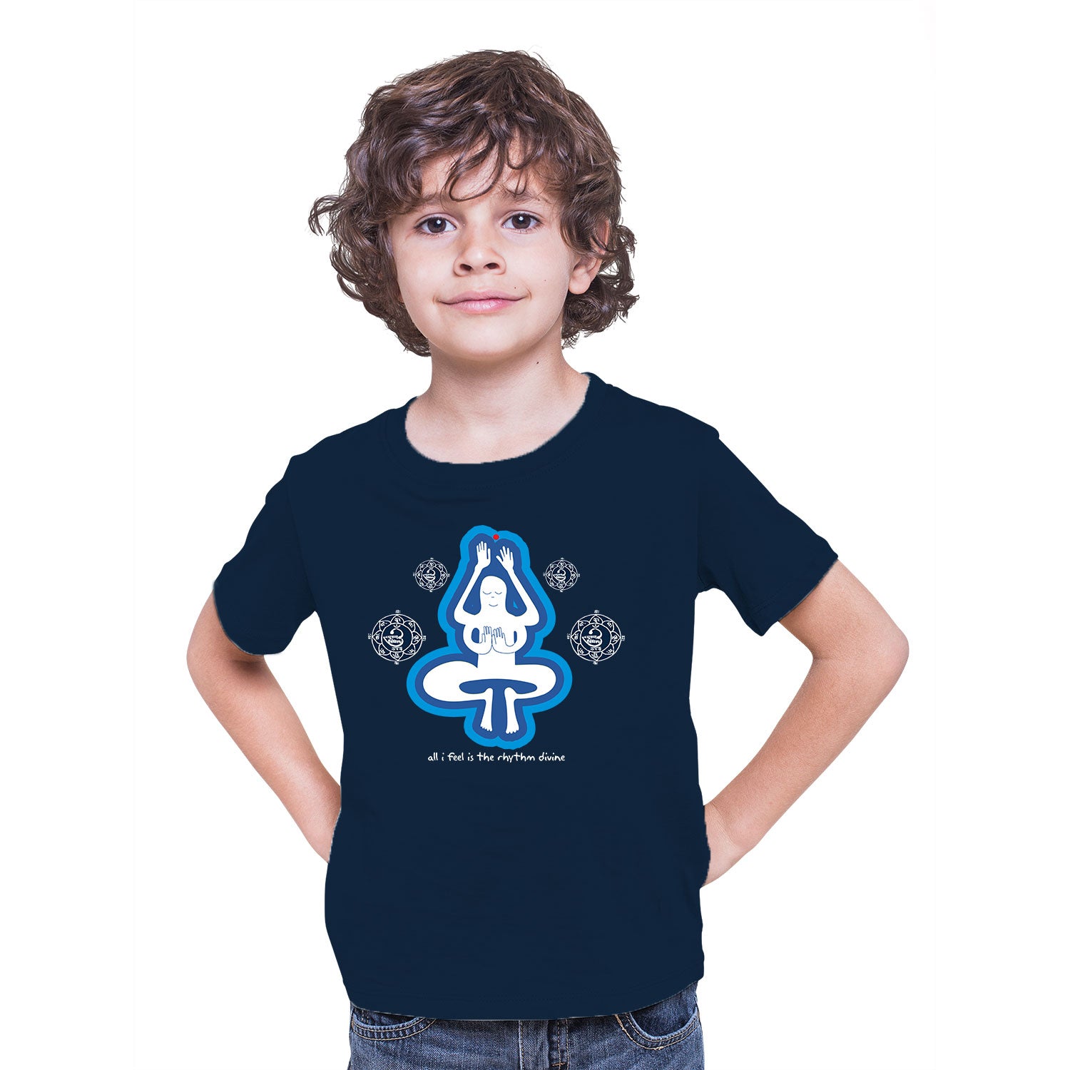 Tantra Rhythm Divine Kids Cotton T-Shirt Everyday Casual Wear Original Since 1997 Shipping Globally