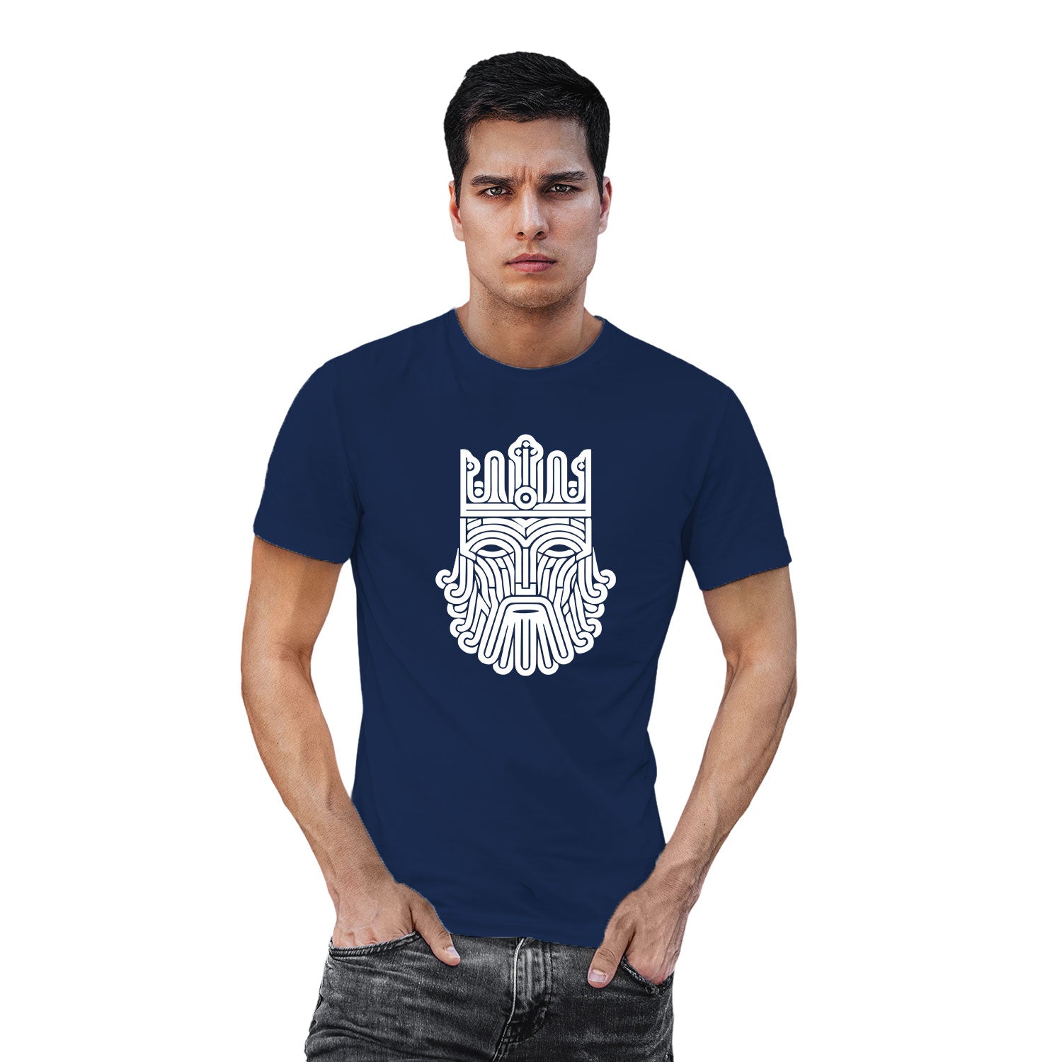 Exposure Beast Mode Greek God Front & Back Graphic Polycotton Unisex T-Shirt Everyday Casual Wear