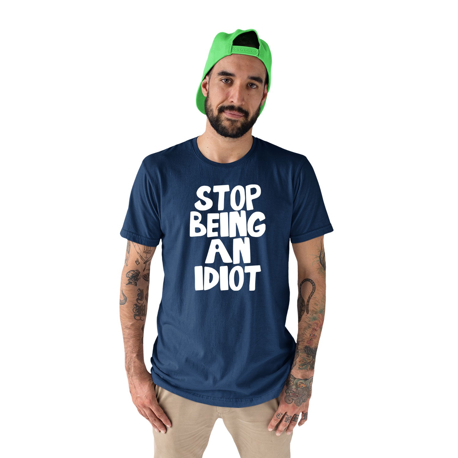 Tantra An Idiot Cotton Unisex T-Shirt Everyday Casual Wear Original Since 1997 Shipping Globally