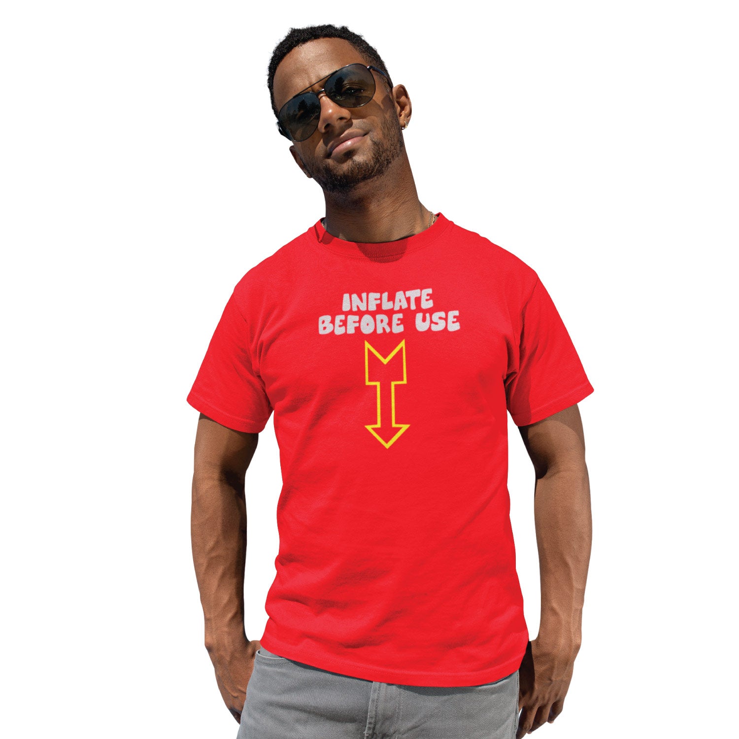 Inflate – Tantra Original Since 1997 – Unisex Cotton Tee Everyday Wear – Shipping Globally!