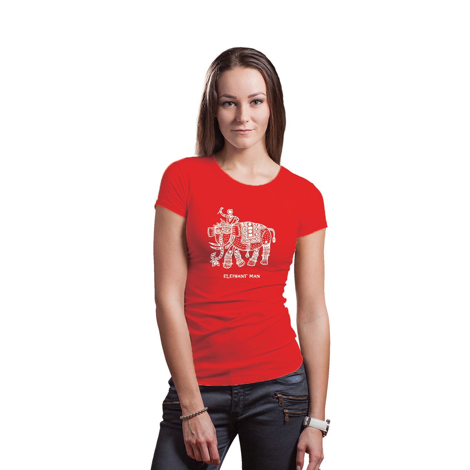 Tantra Elephant Man Women’s Cotton T-Shirt Everyday Casual Wear Original Since 1997 Shipping Globally