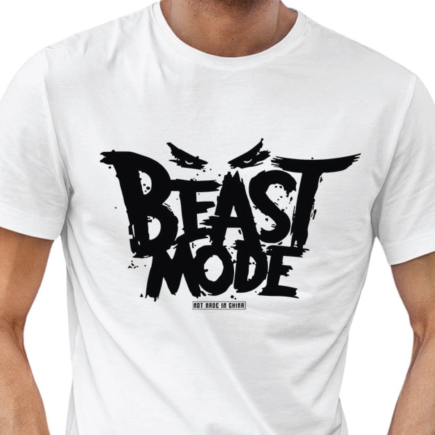 Exposure Beast Mode Greek God Front & Back Graphic Polycotton Unisex T-Shirt Everyday Casual Wear
