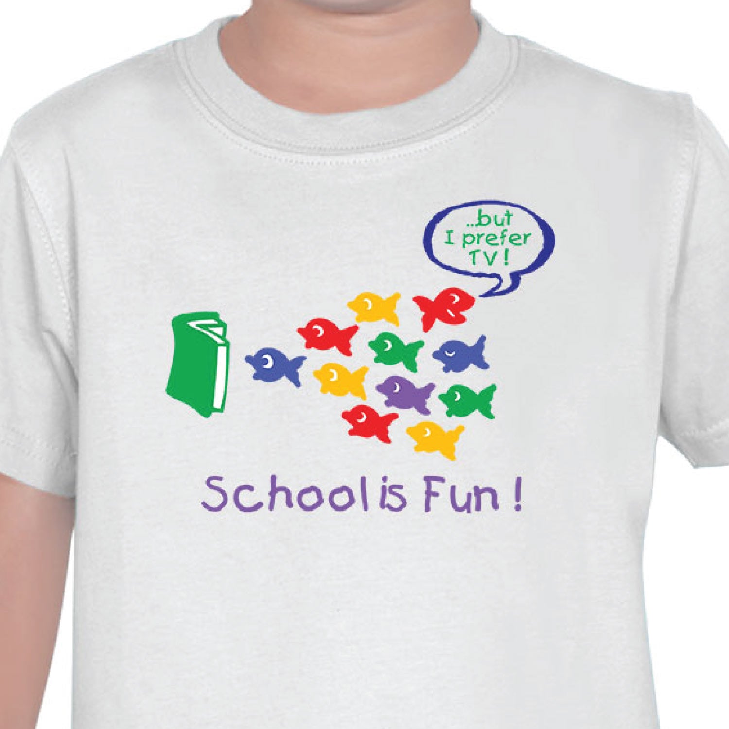 School Is Fun  Kids Tee Tantra Original Since 1997 – Cotton Tee Everyday Wear – Shipping Globally!