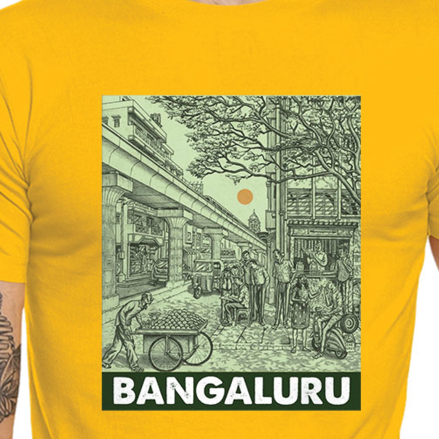 Tantra Bengaluru City Graphic Cotton Unisex T Shirt Everyday Casual Wear Original Since 1997