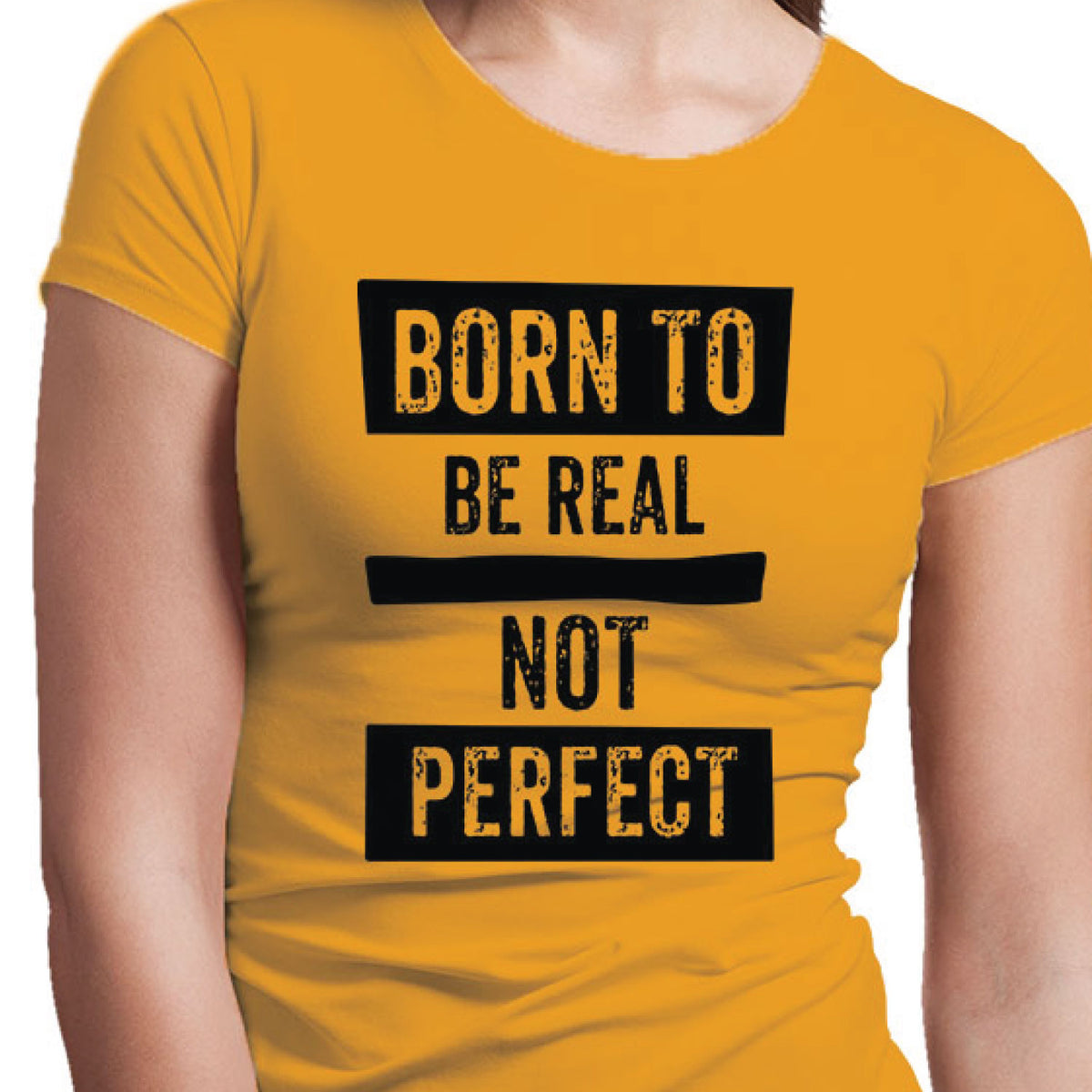 Be Real Women's Typography Graphic T-Shirt | Self Expression Casual Wear | Original Since 1997 | Shipping Globally