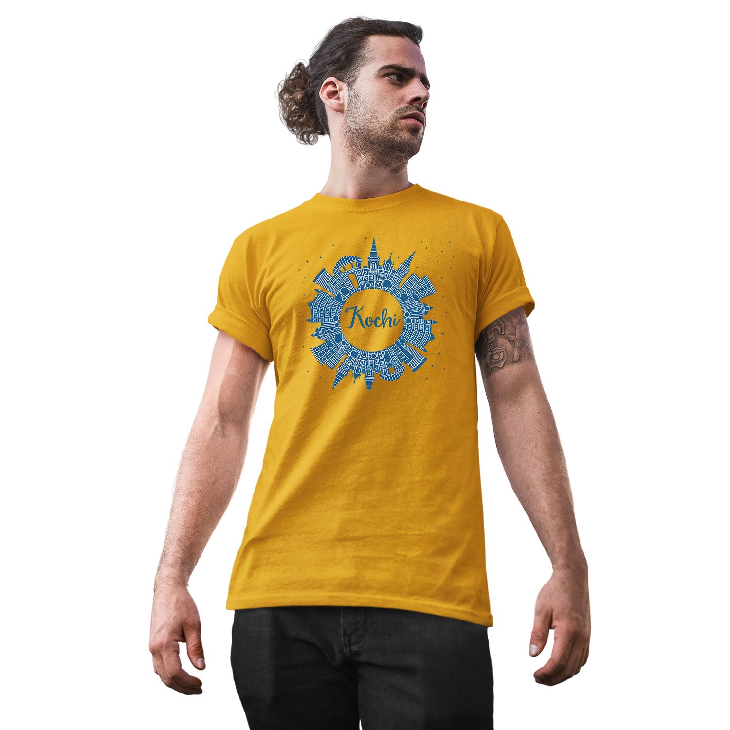 Tantra Kochi Graphic Cotton Unisex City Print T-Shirt Everyday Casual Wear Original Since 1997
