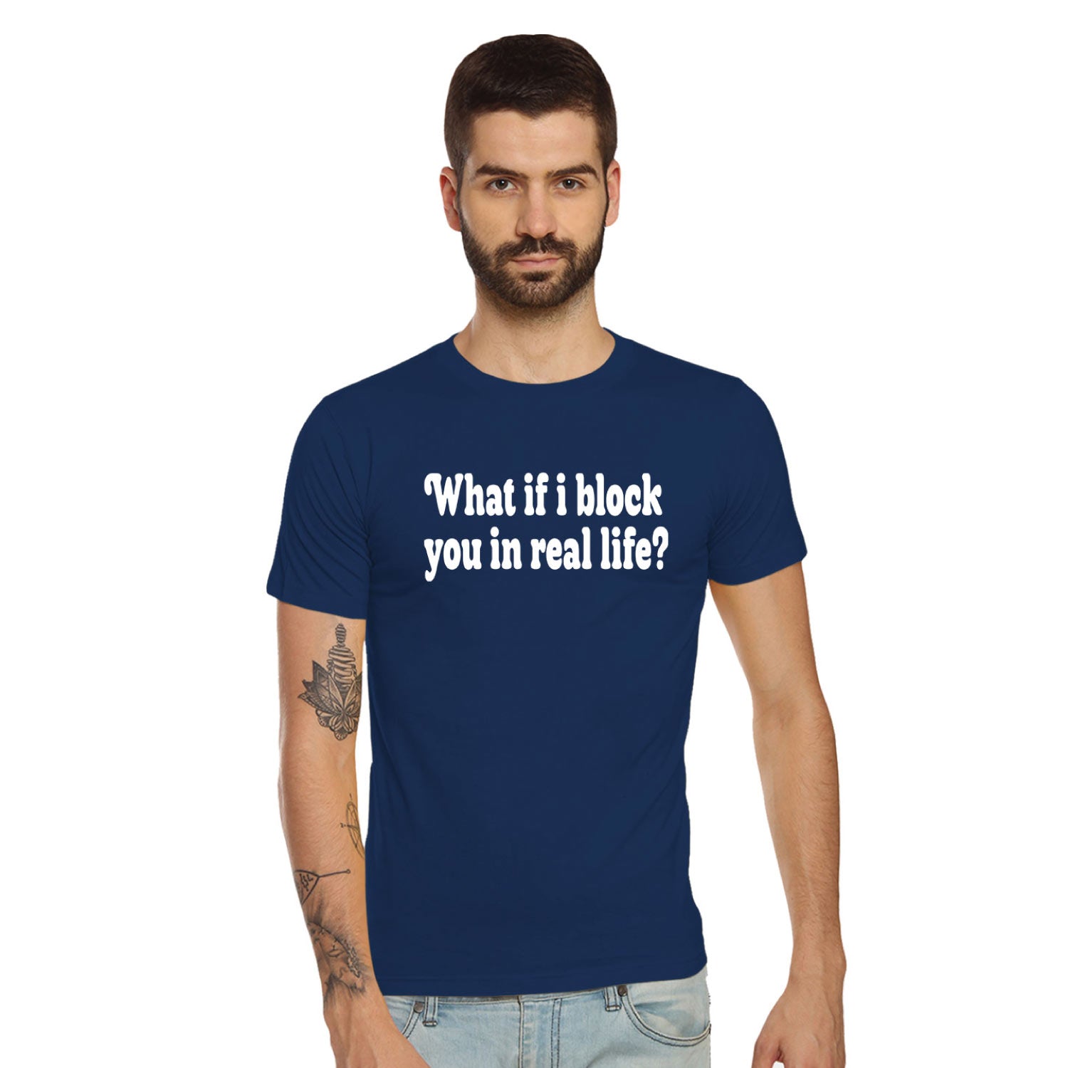 Block – Tantra Original Brand Since 1997 – Unisex Cotton Tee – Minimal Graphic Everyday Wear - Shipping Globally!