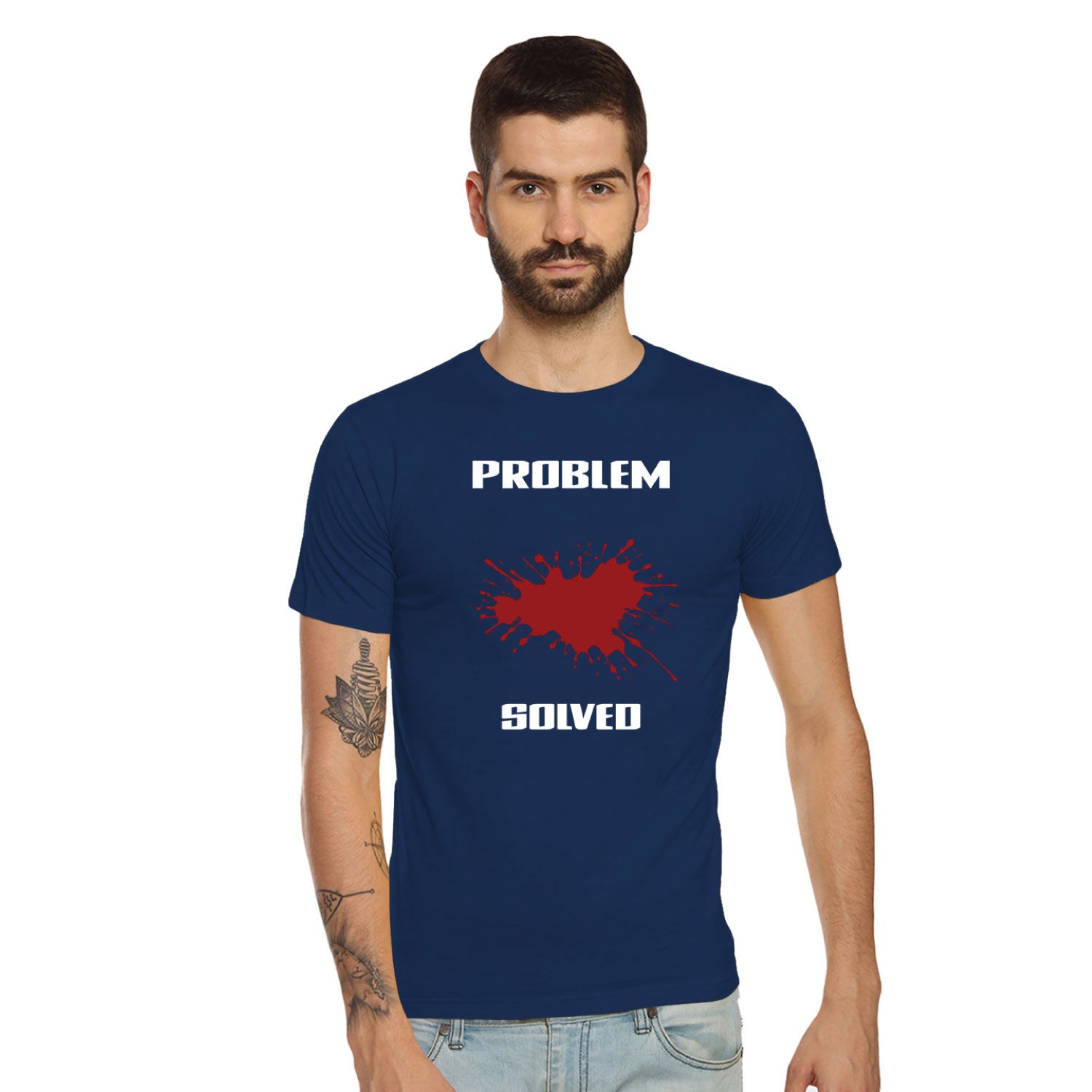 Problem Solved – Tantra Original Brand Since 1997 – Unisex Cotton Tee – Quirky Graphic Everyday Wear - Shipping Globally!