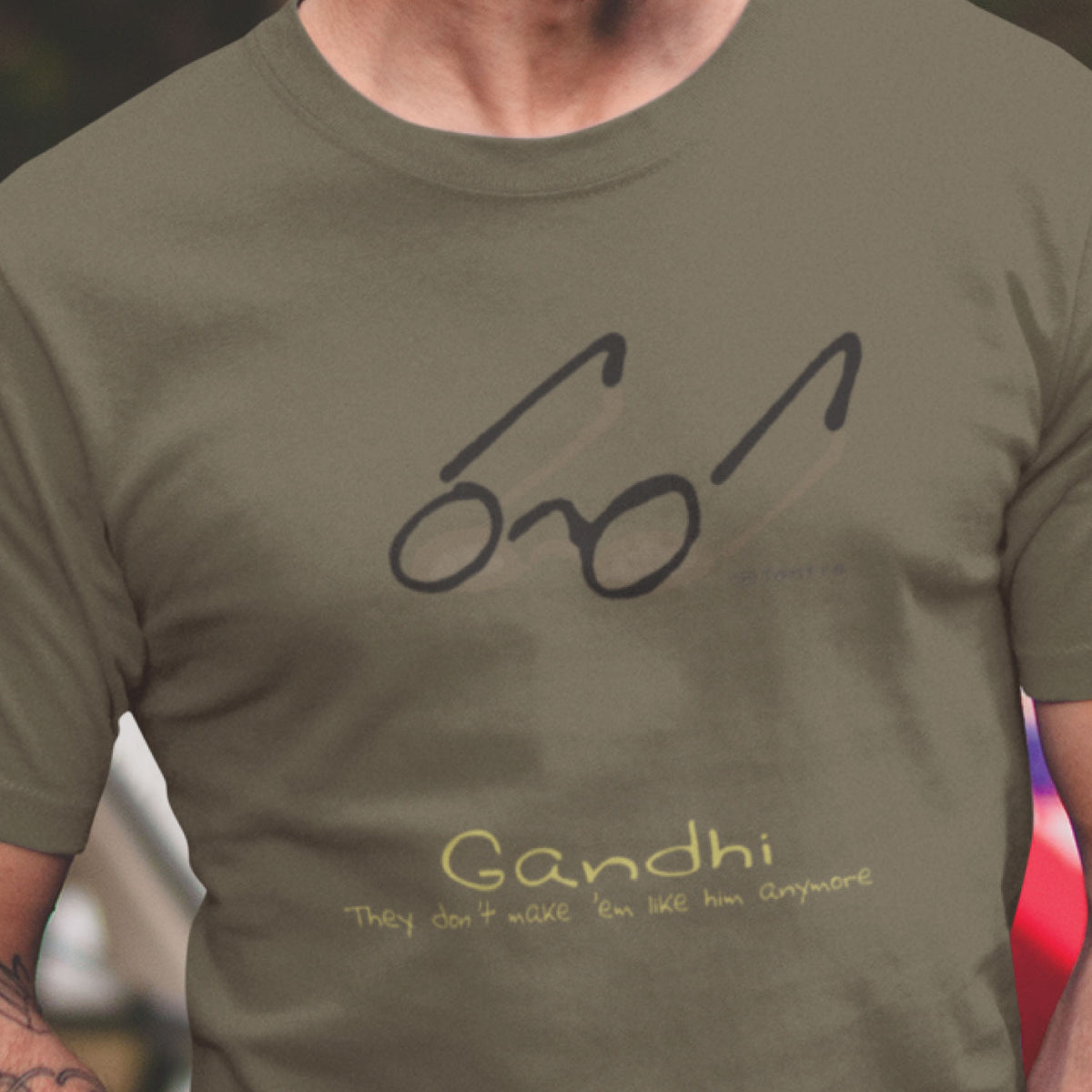 "Gandhi" Graphic Printed T-Shirt | Tantra T-Shirts