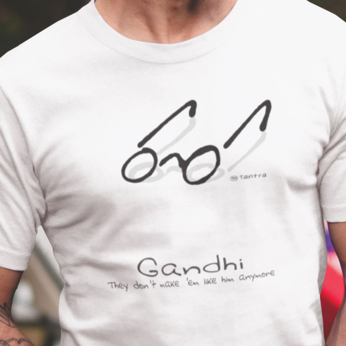 "Gandhi" Graphic Printed T-Shirt | Tantra T-Shirts