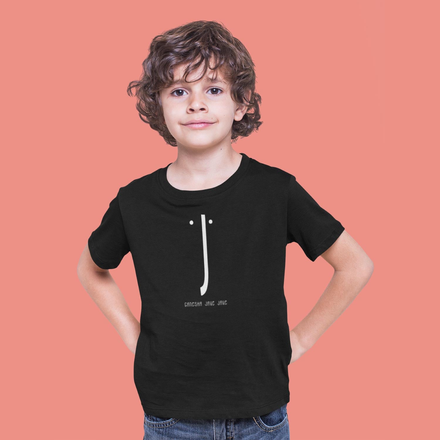Ganesha Jaye Jaye Kids Cotton Tee Everyday Wear – Tantra Original Since 1997 – Shipping Globally!