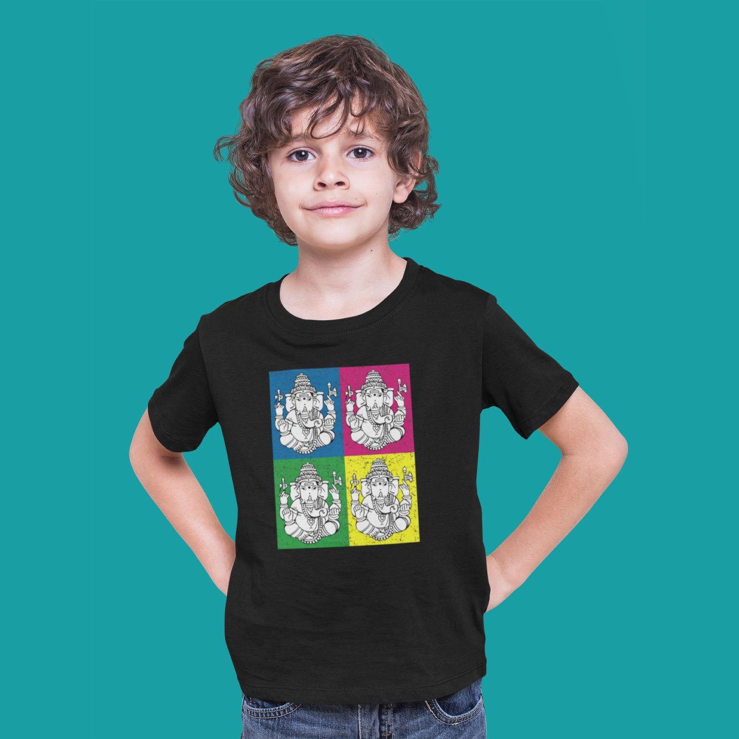 Ganesh Pop Kids Cotton Tee Everyday Wear – Tantra Original Since 1997 – Shipping Globally!