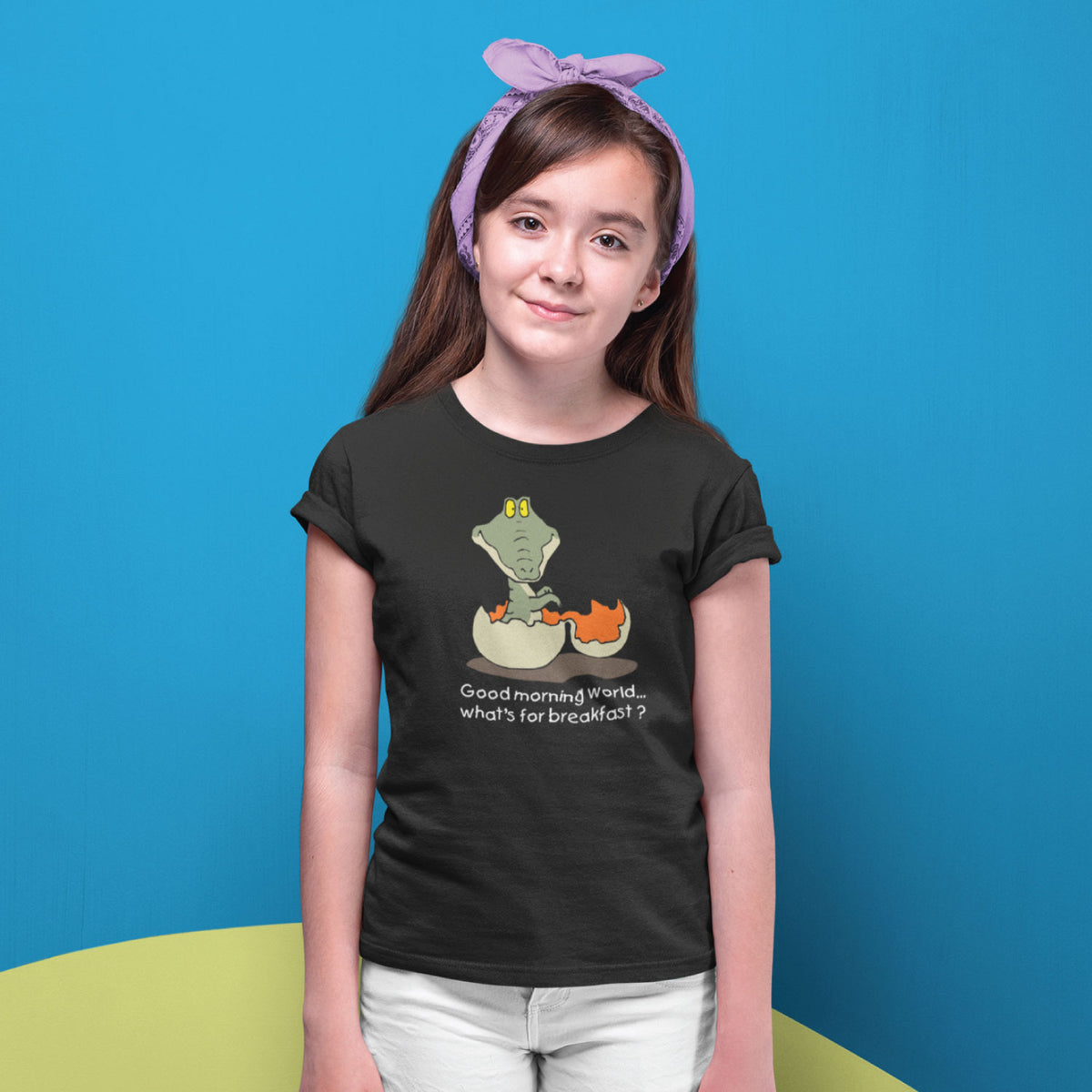 Good Morning Kids Cotton T-Shirt Regular Fit Casual Wear Original Since 1997 Shipping Globally