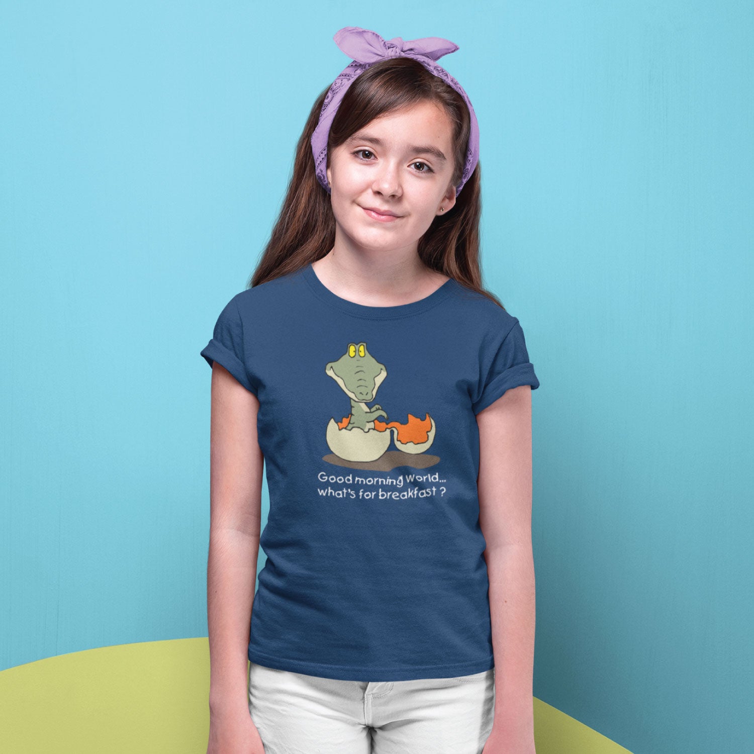 Good Morning Kids Cotton T-Shirt Regular Fit Casual Wear Original Since 1997 Shipping Globally