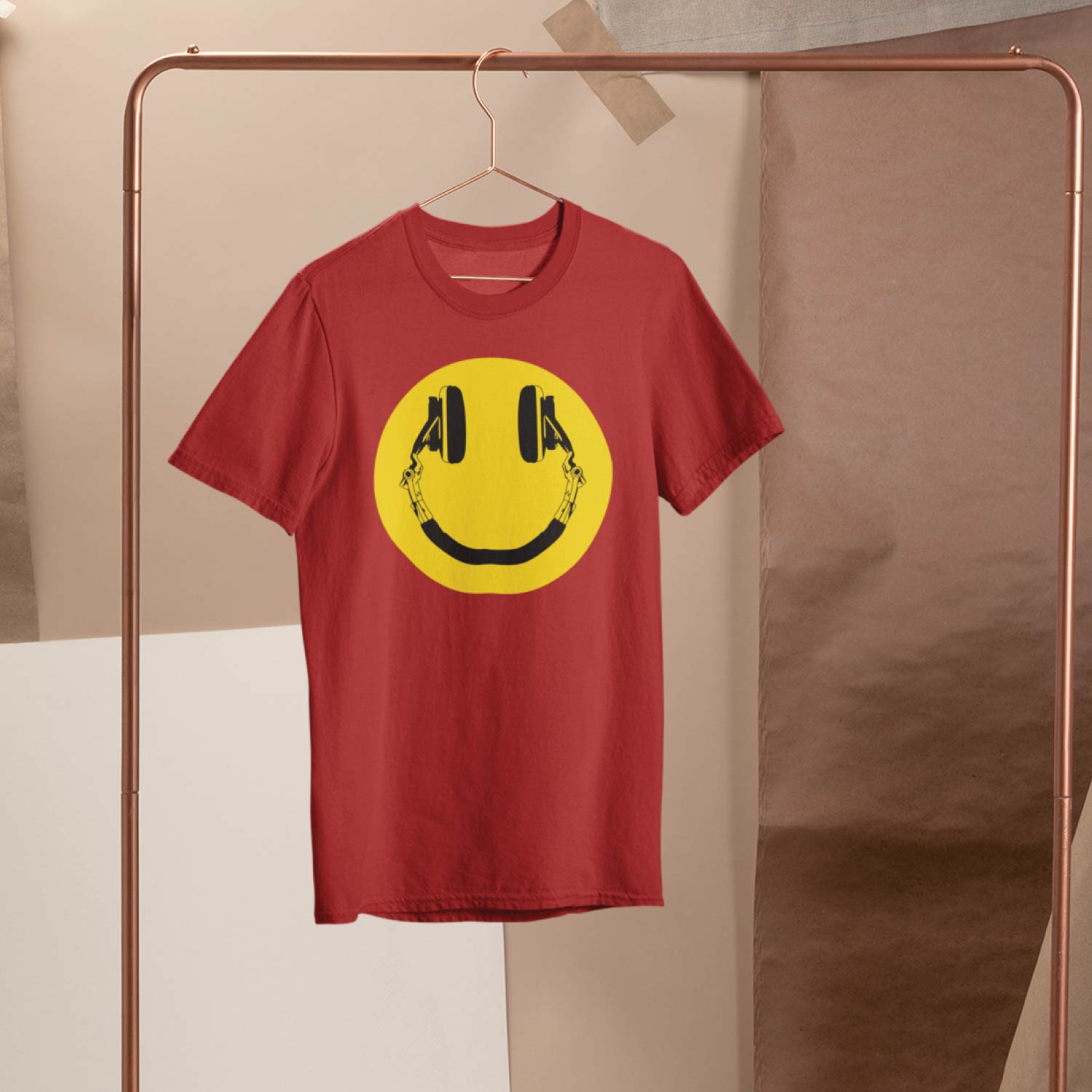 Happy Headphone – Tantra Original Brand Since 1997 – Unisex Cotton Tee Everyday Wear - Shipping Globally!