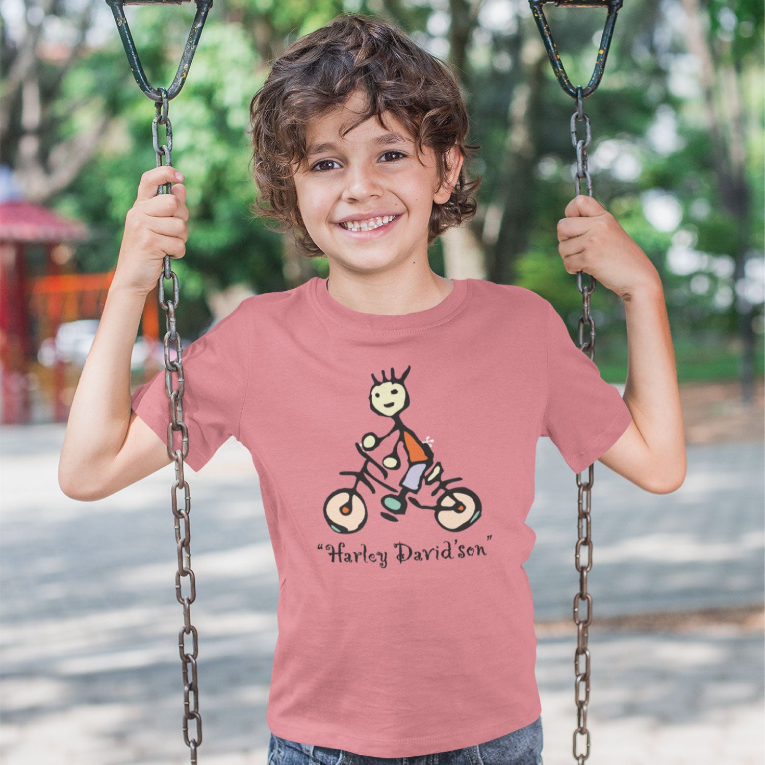 Harley David's Son Kids Cotton T-Shirt Regular Fit Casual Wear Original Since 1997 Shipping Globally