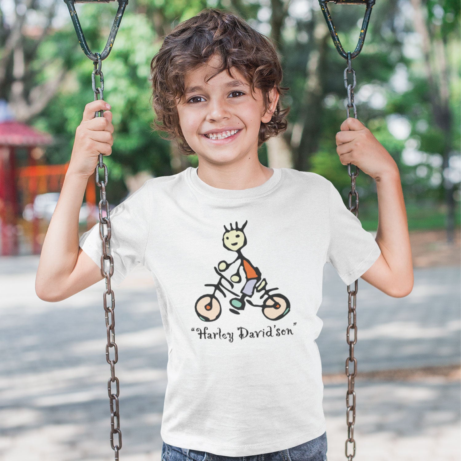Harley David's Son Kids Cotton T-Shirt Regular Fit Casual Wear Original Since 1997 Shipping Globally