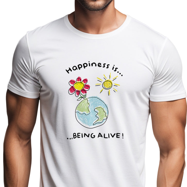 Tantra Happiness 2 100% Cotton Men’s T-Shirt Everyday Casual Wear Original Since 1997