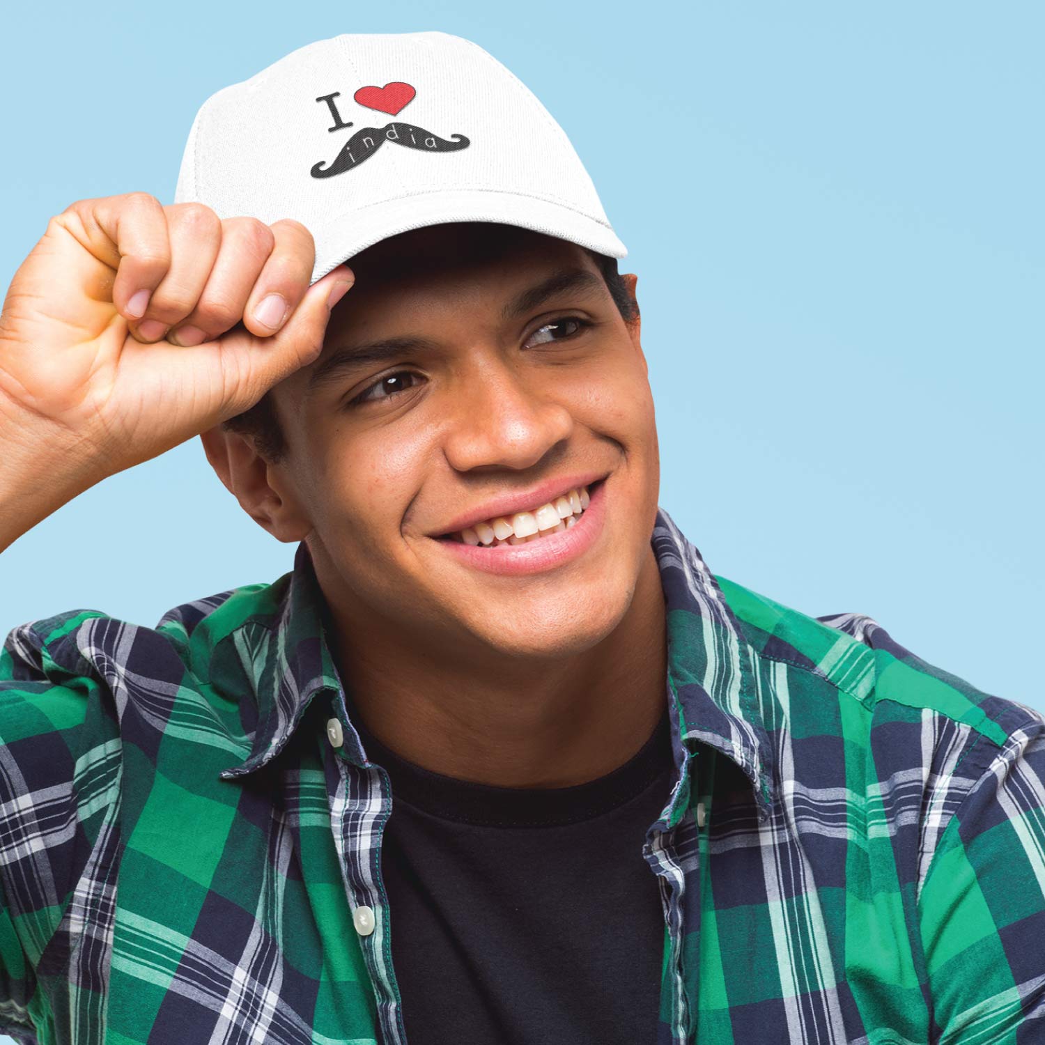 I Love India Cotton Cap – Tantra Original Since 1997 – Shipping Globally!