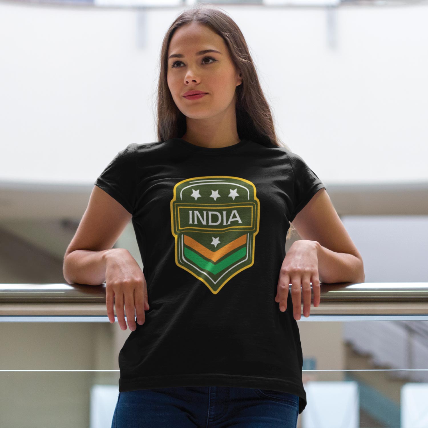India Badge Women’s Tee – Tantra Original Brand Since 1997 – Shipping Globally!