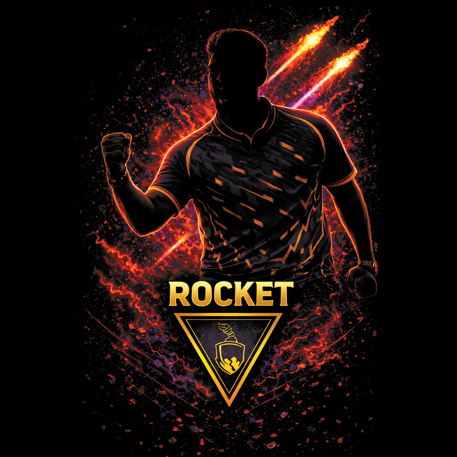 Tantra Rocket Cricket Graphic Print Cotton Unisex Winning Sports T-shirt Regular Fit Original Since 1997