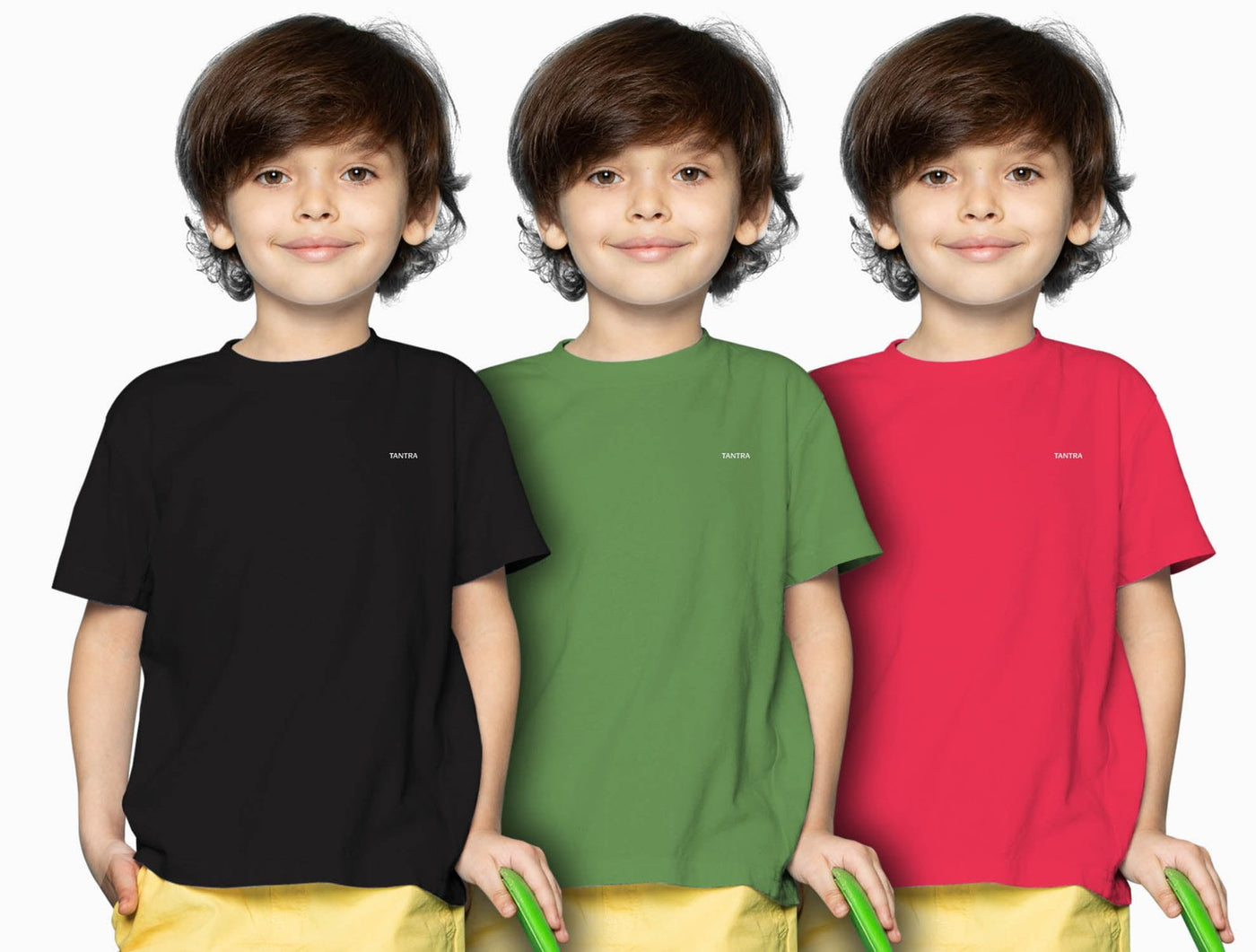 Kids 3 Pack Combo (Black + Green + Red)