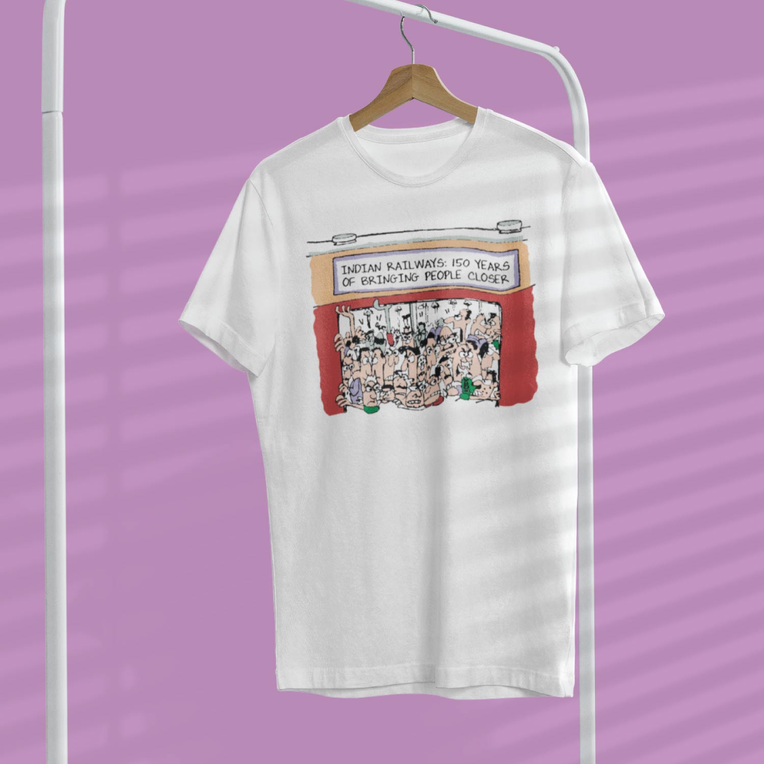 Local Train – Tantra Original Brand Since 1997 – Unisex Cotton Tee Everyday Wear - Shipping Globally!