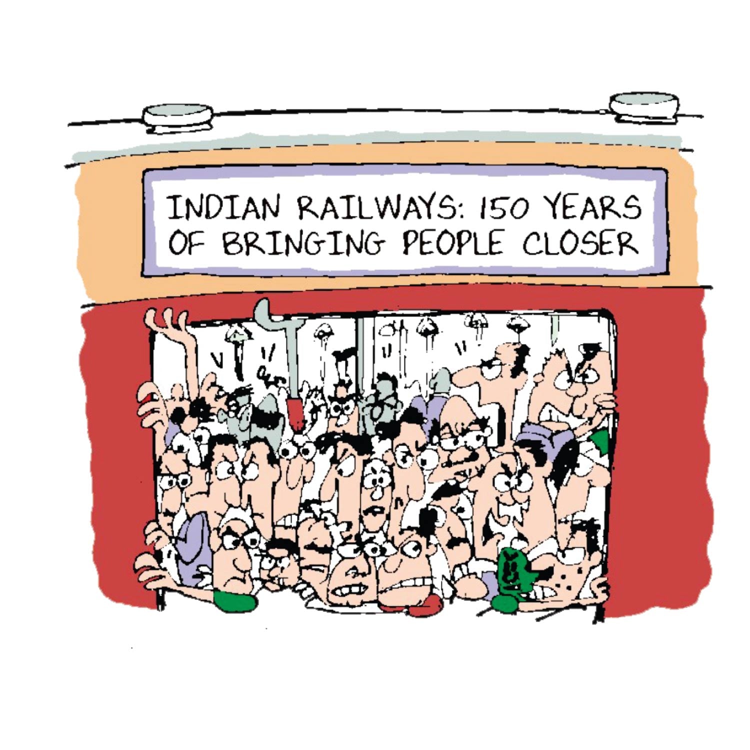 Local Train – Tantra Original Brand Since 1997 – Unisex Cotton Tee Everyday Wear - Shipping Globally!