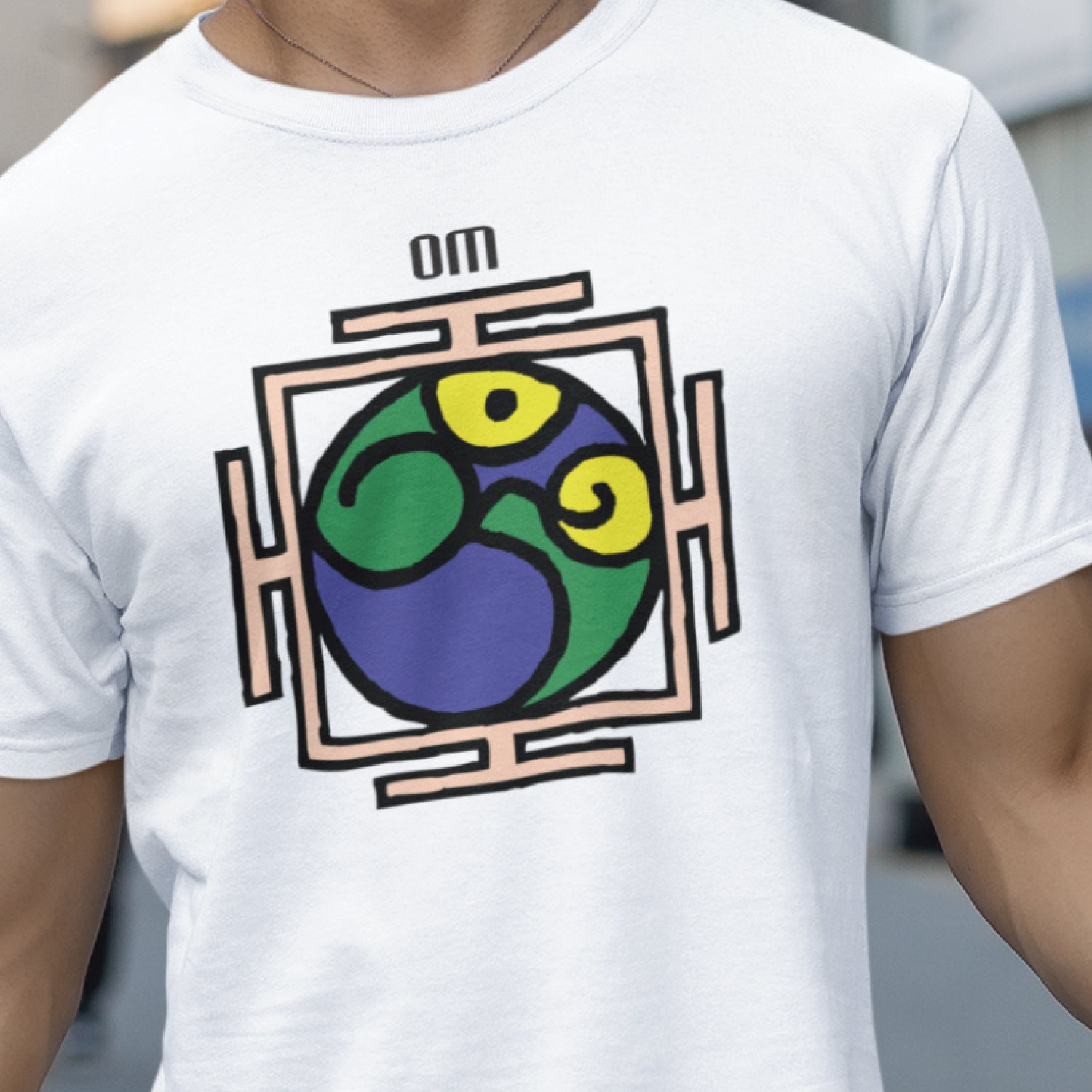 Yantra Om-Mens-Tshirt - Shipping Globally!
