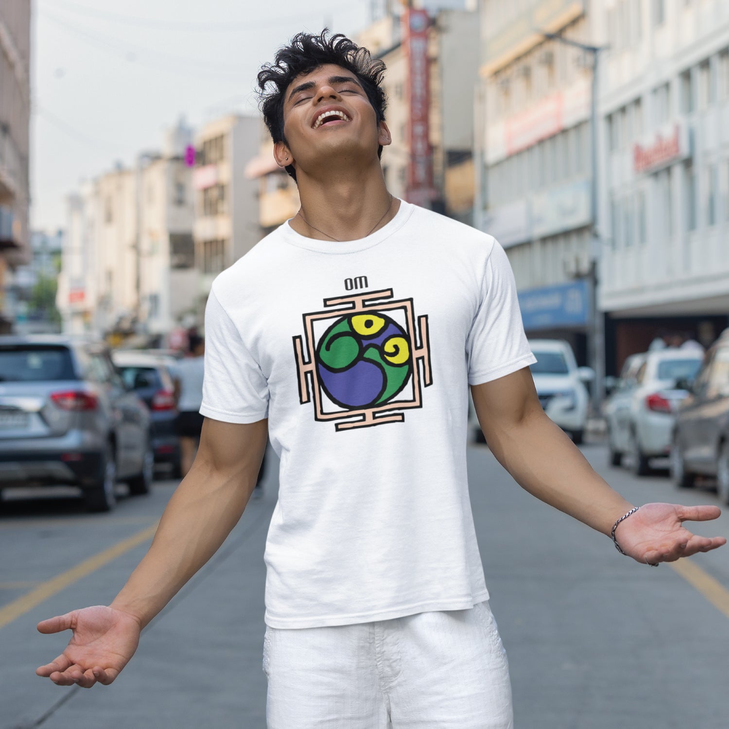 Yantra Om-Mens-Tshirt - Shipping Globally!